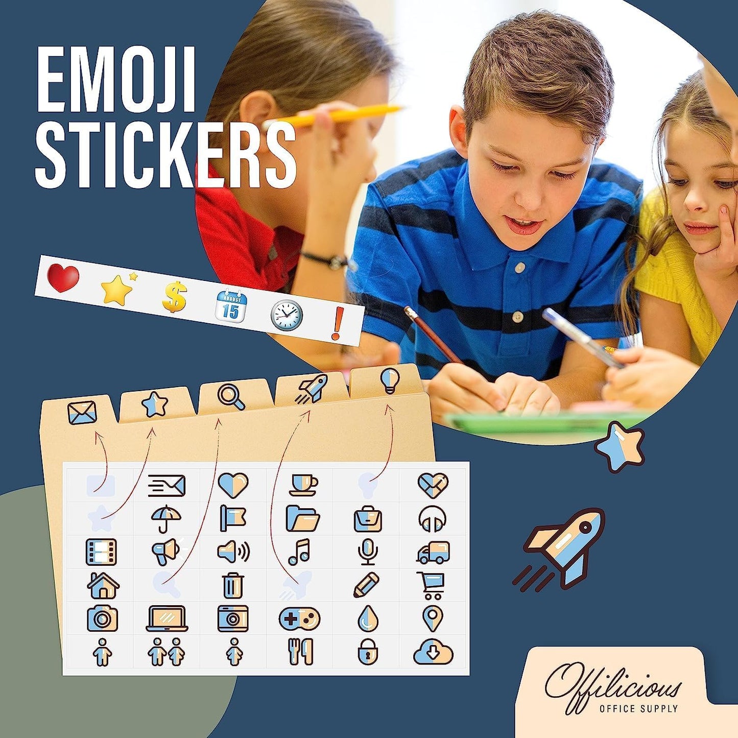 50 Manila Index Card Dividers 3x5 with Tabs & Alphabet Stickers for Recipe Cards