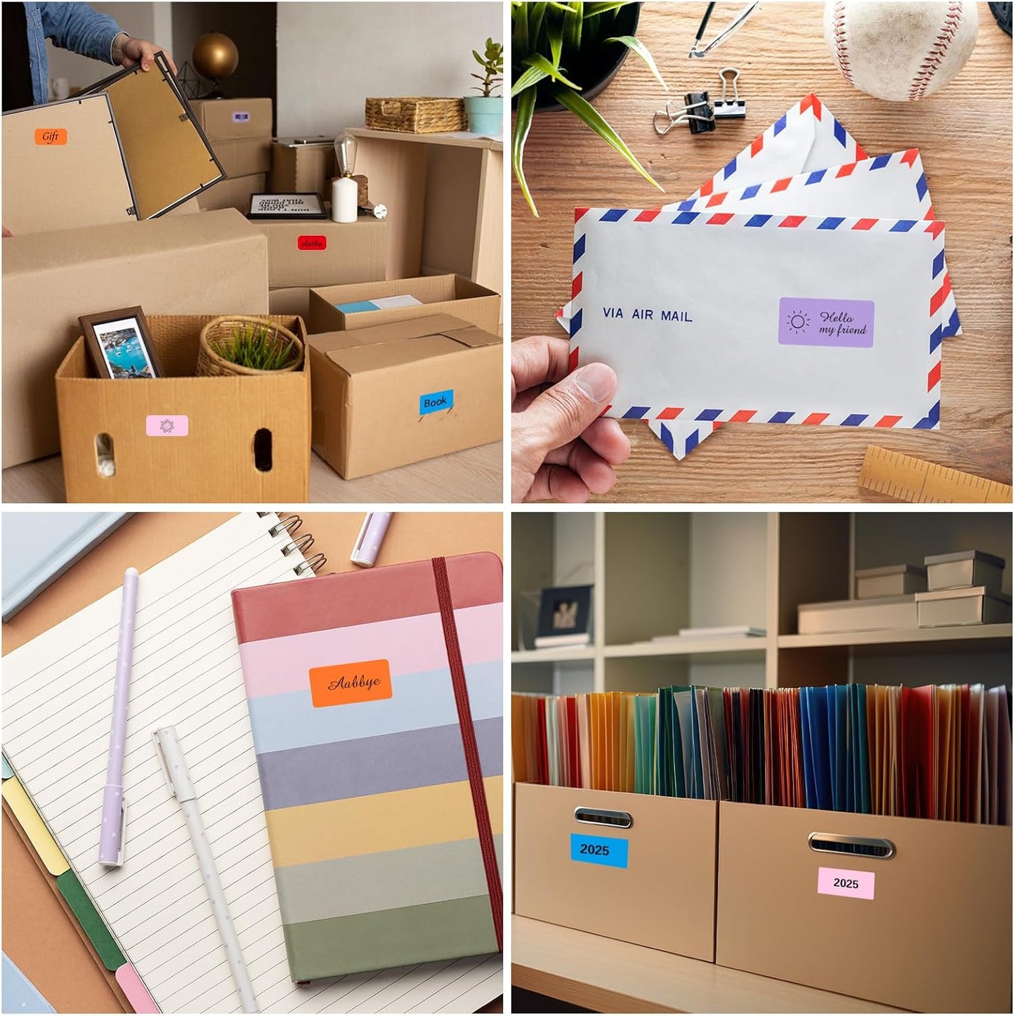 8-1/2 x 11 Neon Color High Light Labels for Laser & Inkjet Printer, Strong Adhesive (Pink, 1" x 2-5/8" - 30 Per Page | 600 Labels)