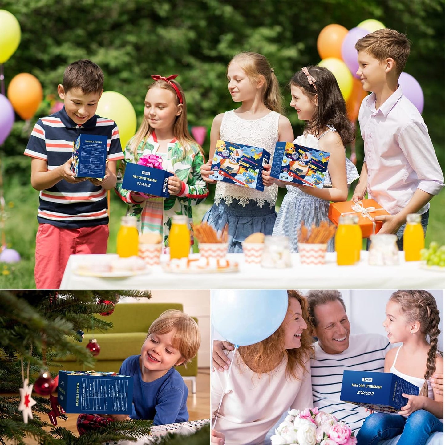 Invisible Ink Pens, 28 Pack Spy Pen Invisible Disappearing Ink Pen with UV Light, Upgrade Exquisite Packaging Magic Pen for Secret Message, Birthday Party, and Kids Halloween Goodies Bags Toy