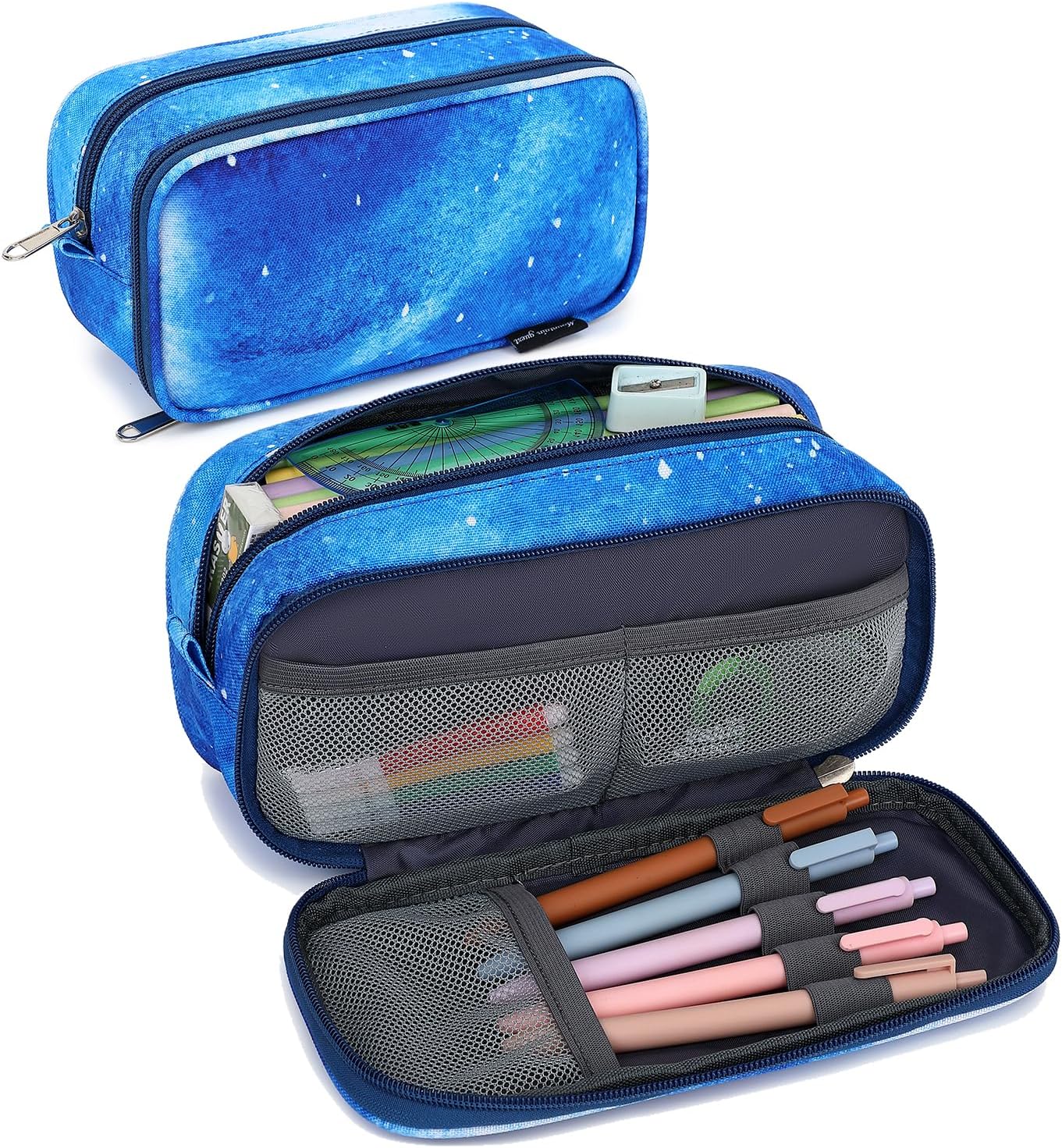 Pencil Cases for kids, Large Capacity Pencil Pouch, Office College School Marker Organizer Case pen for Men Women Adult Teens