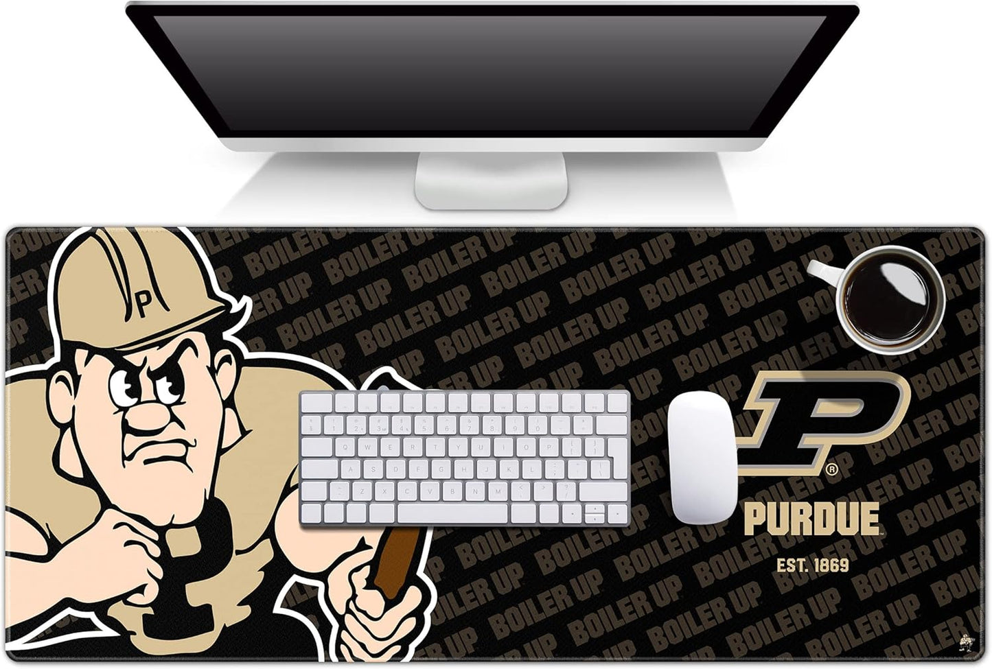 YouTheFan NCAA Purdue Boilermakers Logo Series Desk Pad