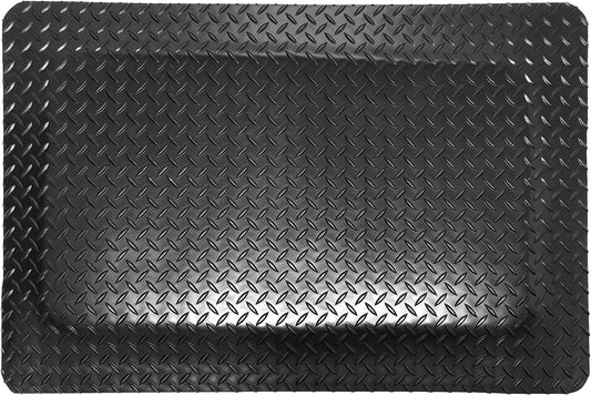 Rhino Mats, American Classic Diamond Anti-Fatigue Mats, Industrial Ergonomic Comfort Standing Mat for Work, Home, Garage, Office, Kitchen or Anywhere (Black 9/16" Thick, 2 FT. x 7 FT.)