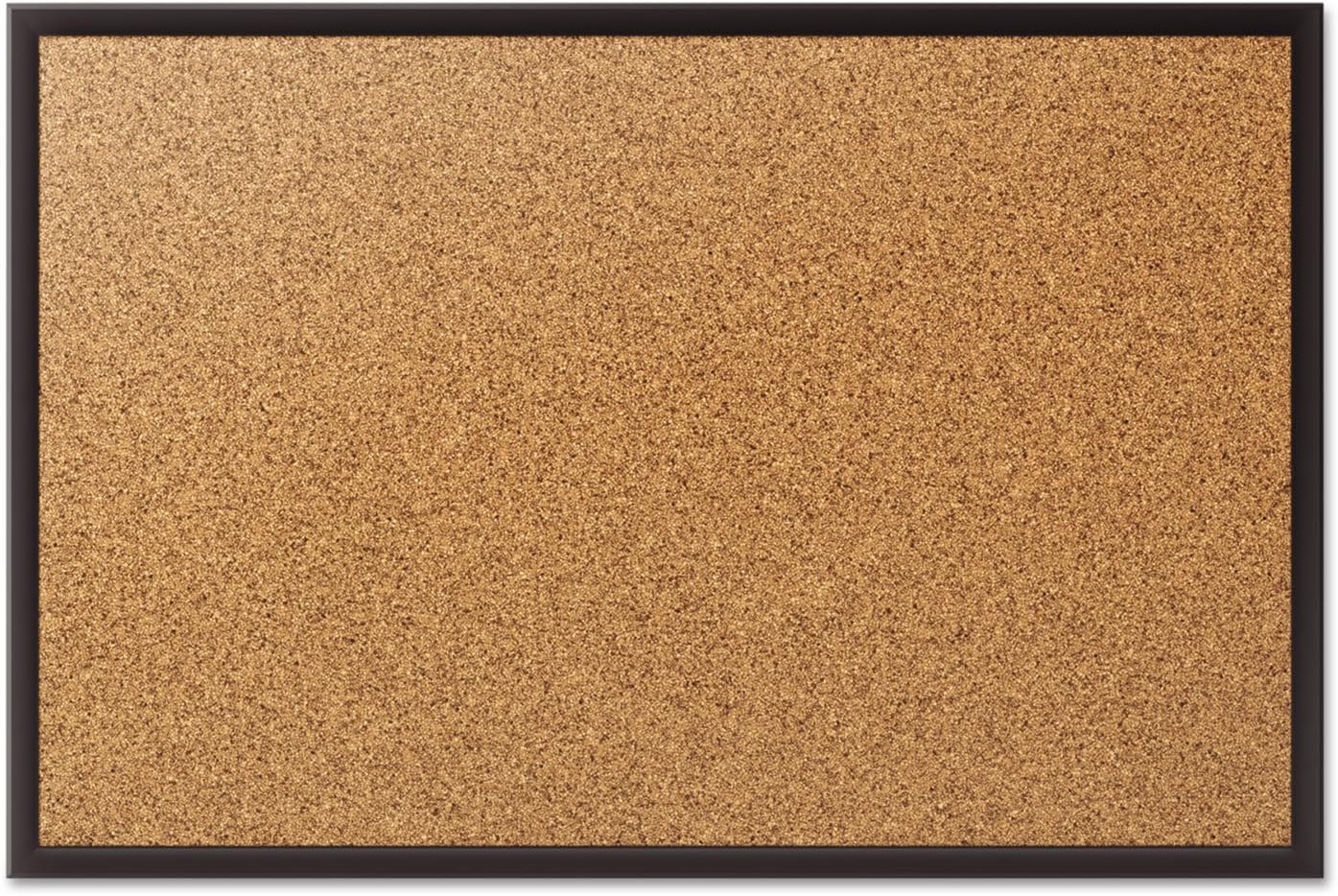 Quartet Cork Board, Bulletin Board, 2' x 1.5' Corkboard, Black Frame (2301B)