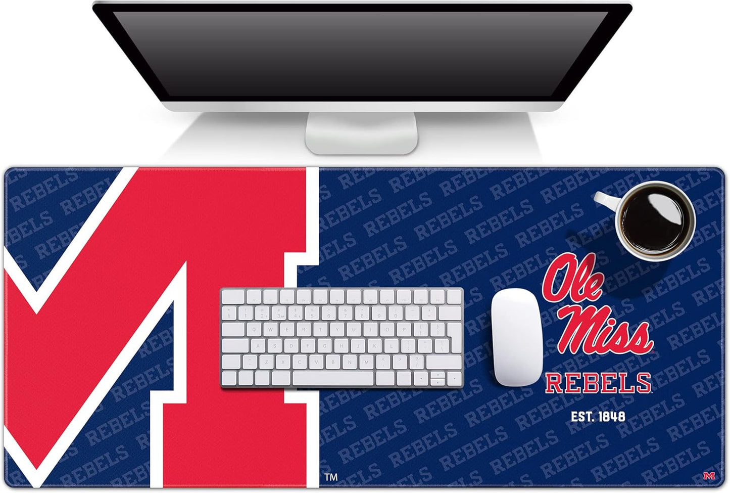 YouTheFan NCAA Mississippi Rebels Logo Series Desk Pad