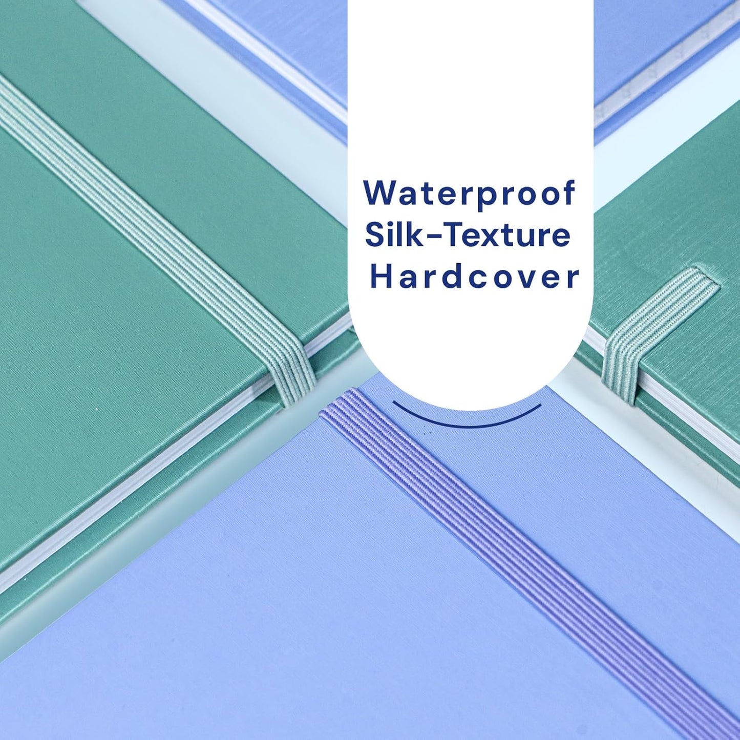 A5 Lined Journal Notebook, 7mm College Ruled Notepad, Journaling for Writing, Work, School, Travel and Note Taking, Hardcover 160 Pages (80 Sheets) 5.79 x 8.3 inches (3 Pack Midnight Green)