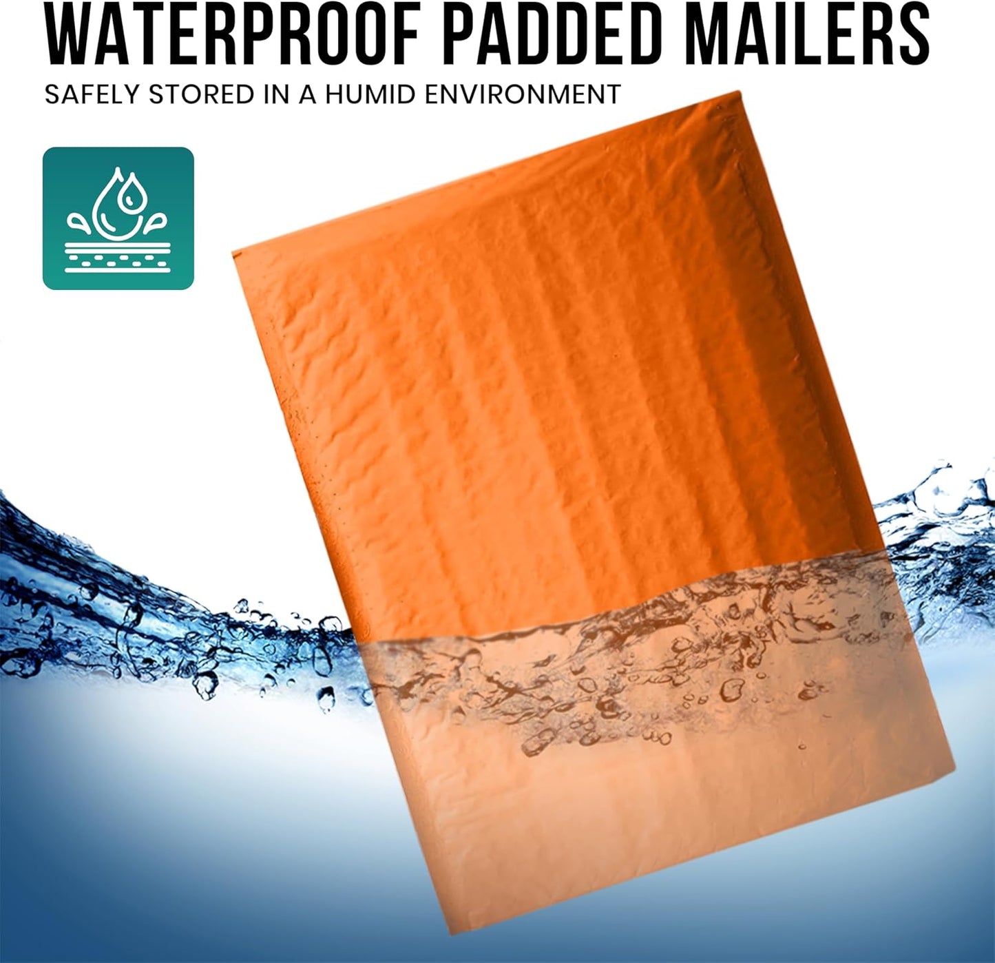 Levex - #0000 4" x 6" [5 Pack] Orange Poly Bubble Mailers, Padded Envelope Mailers, Packing Envelope & Mailing Bags for Shipping