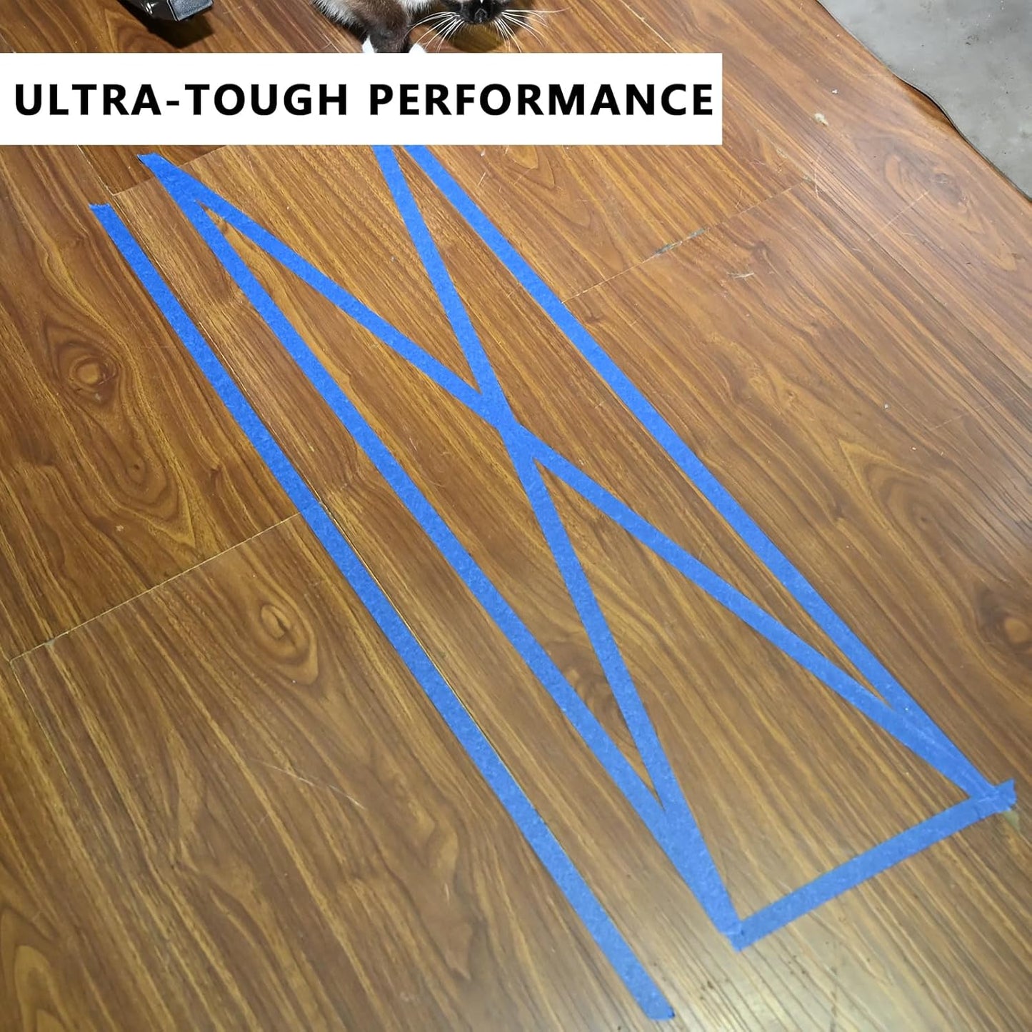 SWRT 2 Inch x 55 Yards x 12 Rolls (660 Total Yards) Premium Blue Painters Tape - Masking Tape, Paint Tape, Multi-Surface Blue Tape for Painting, No Residue, Easy Removal, Decorating, Trim, Crafts