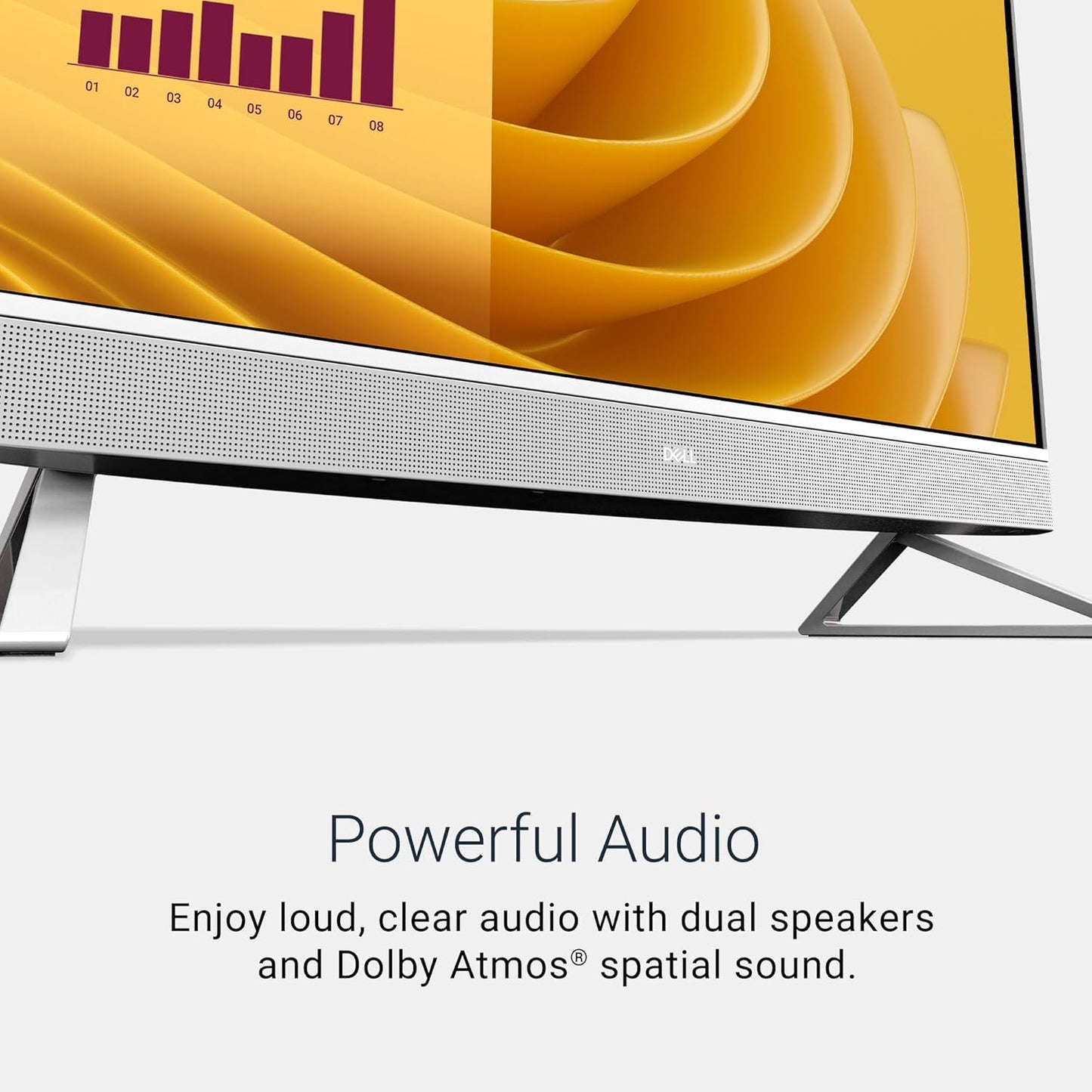 Dell 27 All-in-One Desktop ec27250-27-inch FHD Touch Display, Intel Core 7 Processor 150U, NVIDIA GeForce MX570A 2GB GDDR6 Graphics, 32GB DDR5 RAM, 1TB SSD, Windows 11 Pro, Onsite Service - White