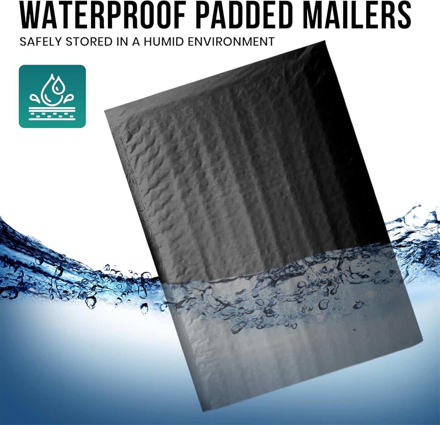 Levex - #2 8.5" x 12" [5 Pack] Black Poly Bubble Mailers, Padded Envelope Mailers, Packing Envelope & Mailing Bags for Shipping