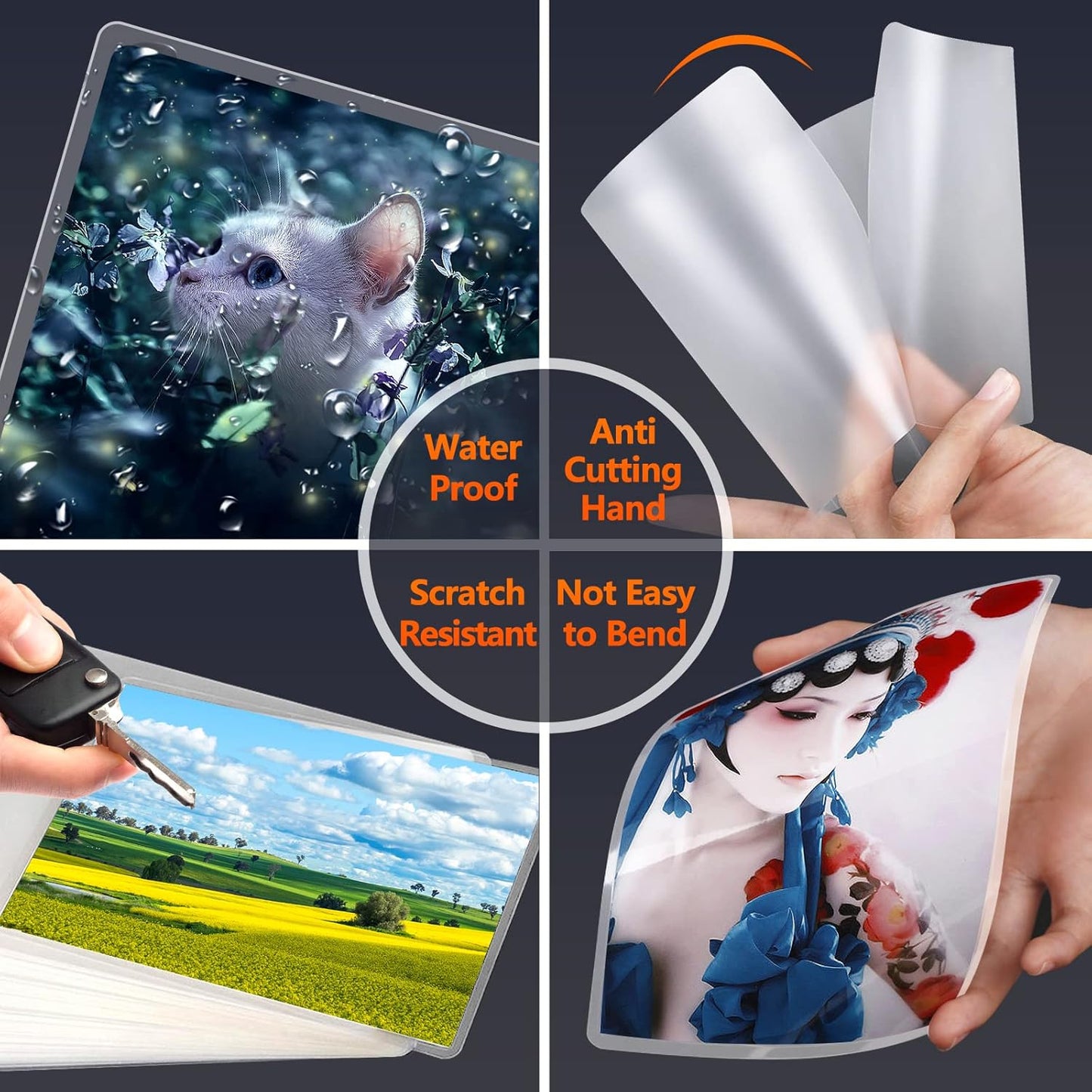 Thermal Laminating Pouches, 9 x 11.5 Inches Laminating Sheets, 3 mil Thick Laminate Sheets, 1000 Pack,Clear