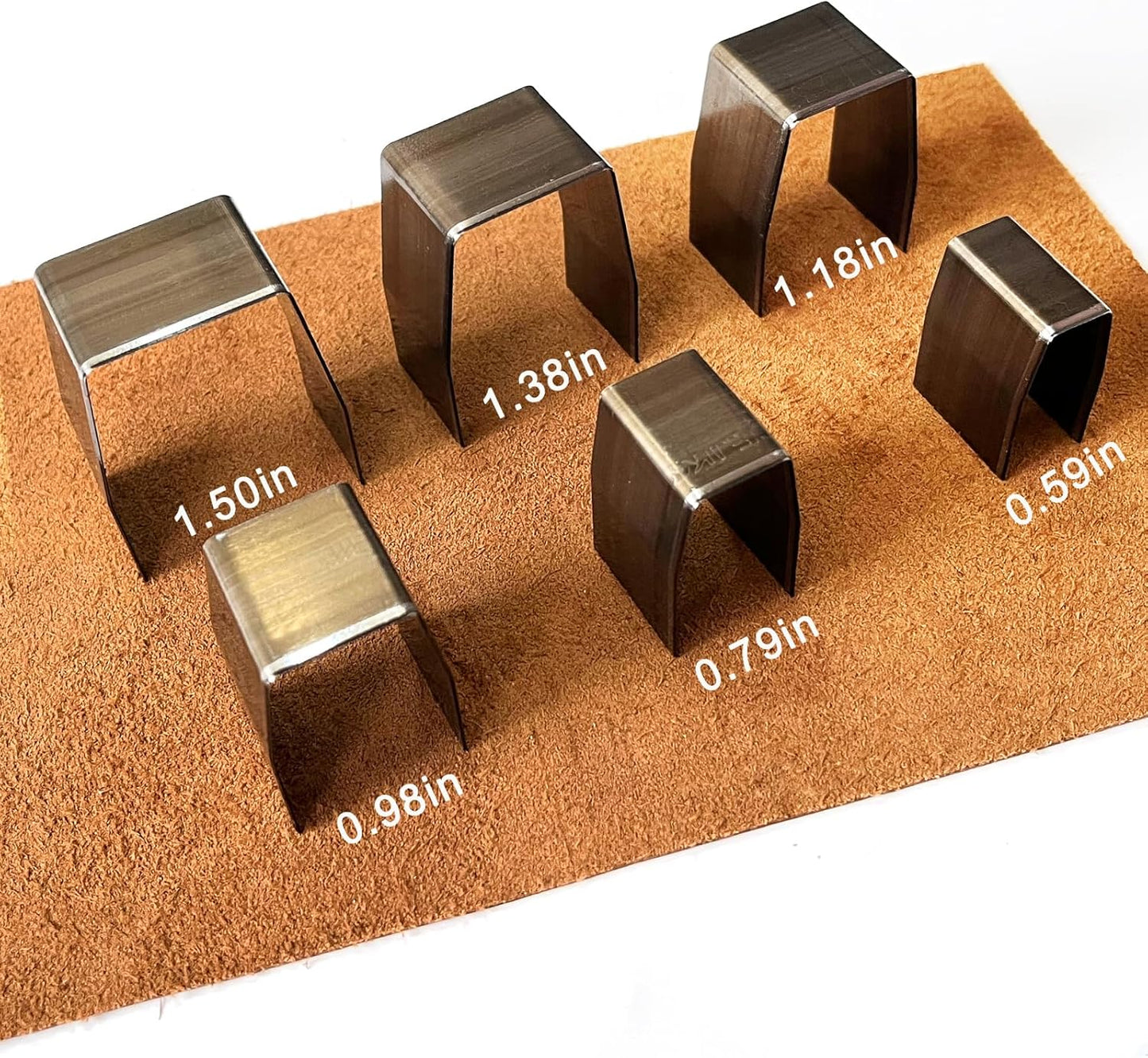 18 Pieces Leather Corner Punch Set, Leather End Punch Tool High Carbon Steel Corner Cutter Tools, Corner Trimmers Punch with Mat & Box, Edge Trimmer for DIY Leathercrafts