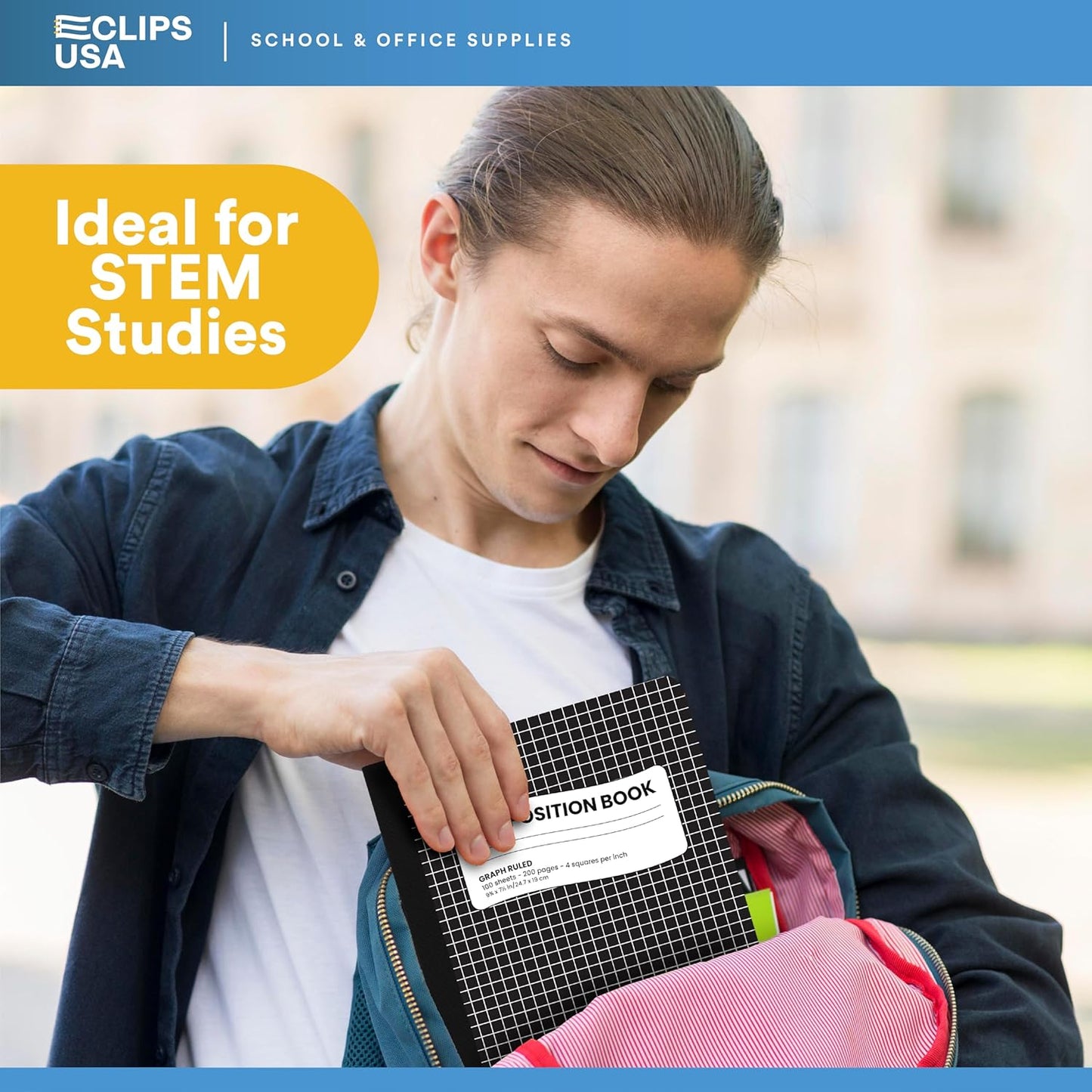 Composition Notebooks, Quad Ruled, Graph Paper Composition Notebook, Graph Composition Notebook, 100 sheets, 9.75″ x 7.50″ (12 Pack)