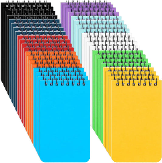 Sinmoe 120 Pack Small Spiral Notebooks 3x5 inch Mini Pocket Notepad Bulk Wire bound Top Spiral Memo Note Pads 60 College Ruled Notebook and 60 Blank Unlined Journals Assorted Steno Pads