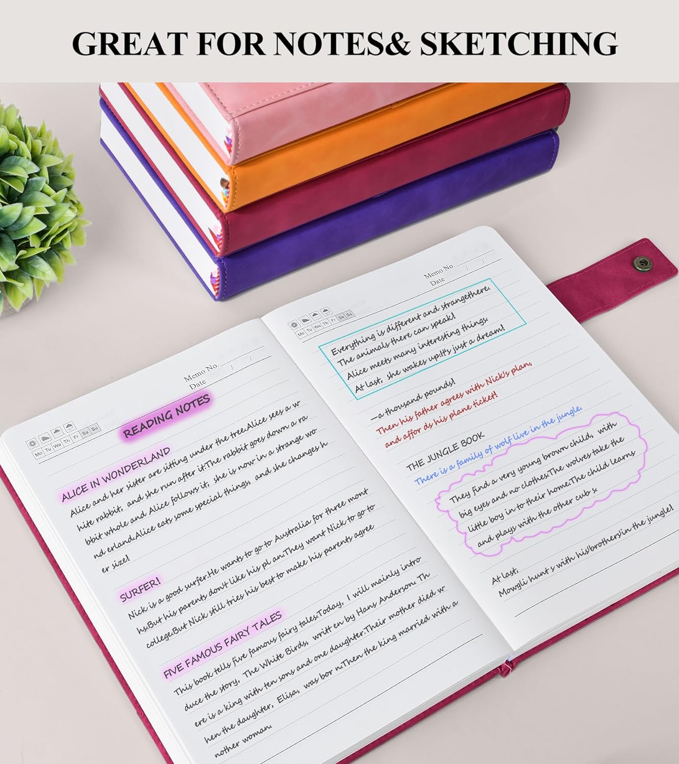 365 Page Thick Lined Journal Notebook for Men Women, A4 Large Leather Journals for Writing, Hardcover Notebooks for Work, School, Note Taking, Business, Travel Diary, College Ruled 8.5" x 11"