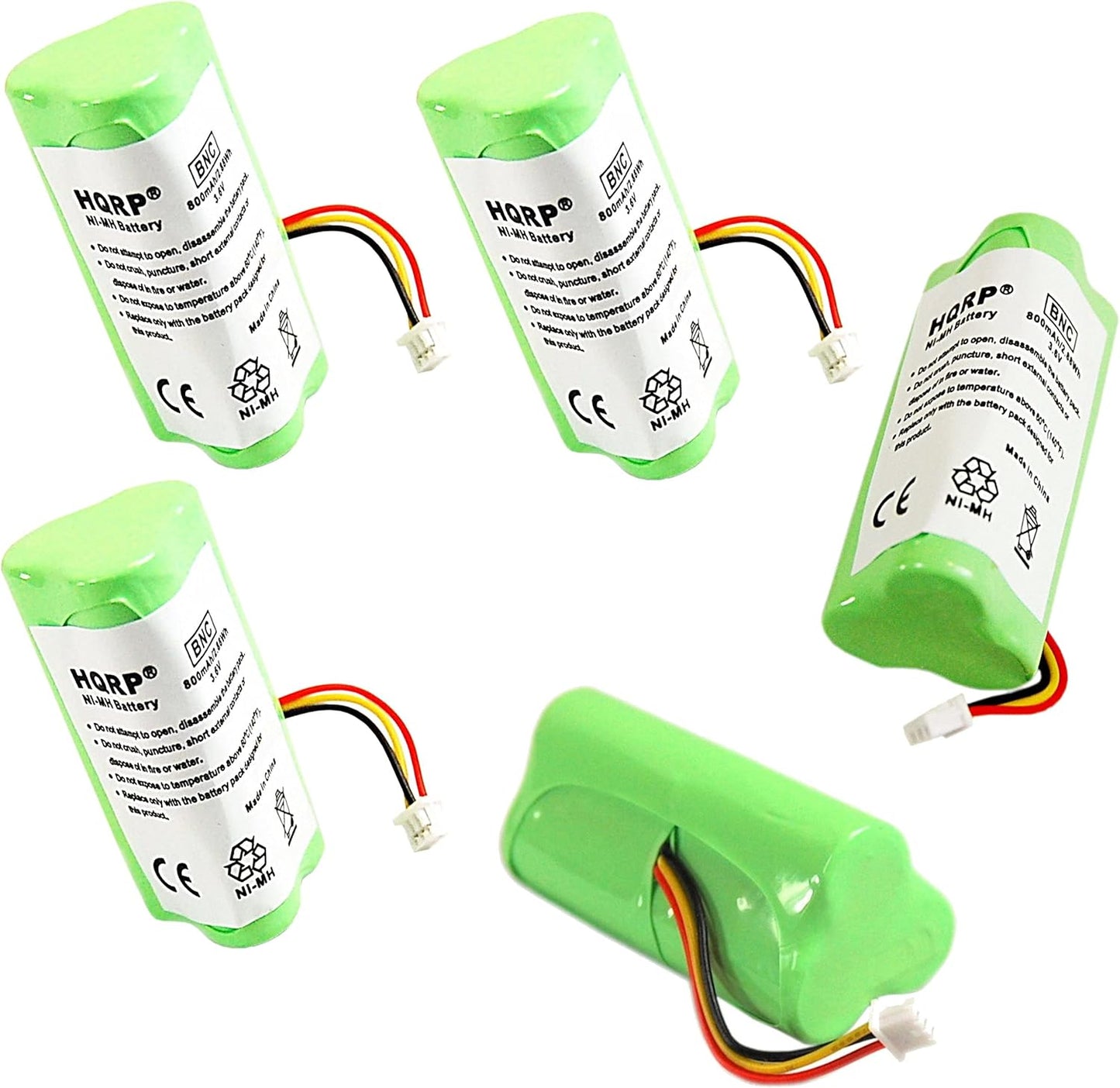 HQRP 5-Pack Battery Compatible with Motorola Symbol LS4278 LS-4278 LS4278-M LI4278 DS6878 82-67705-01 BTRY-LS42RAAOE-01 K35466 Cordless Bar Code Scanner LI-4278 DS-6878