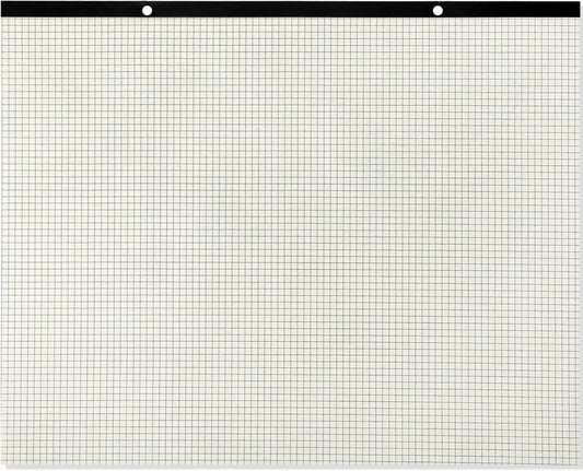 Fainne Large Engineering Graph Paper Pad 22''x17'' Landscape 4" x 4"Grid Pad Giant Drafting Sketching Graph Paper for Engineer Architect Designer Mathematician Draftsman(Beige and Black)
