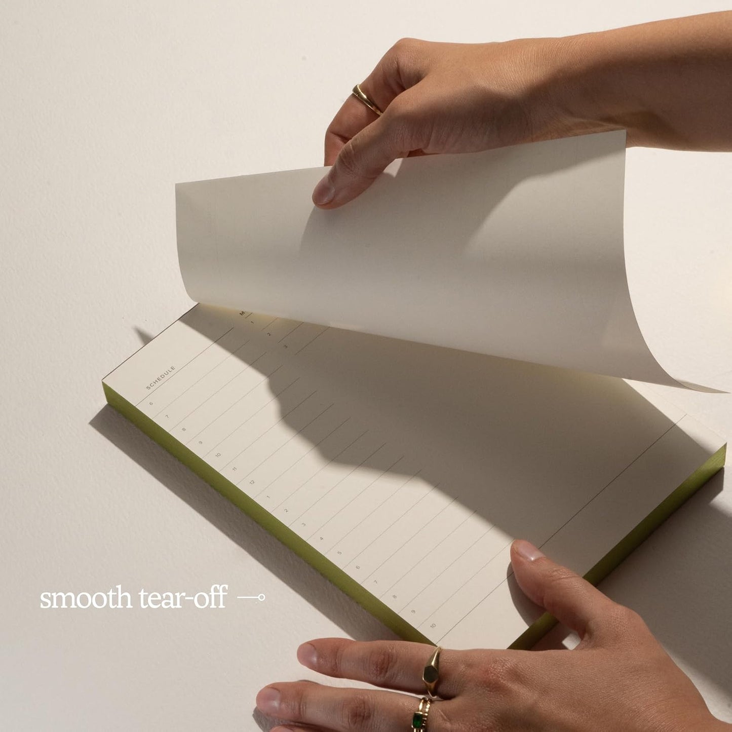 Daily and Weekly To-Do List Notepad – Desk Pad for Work and Study, Lime, 8x6 Inches