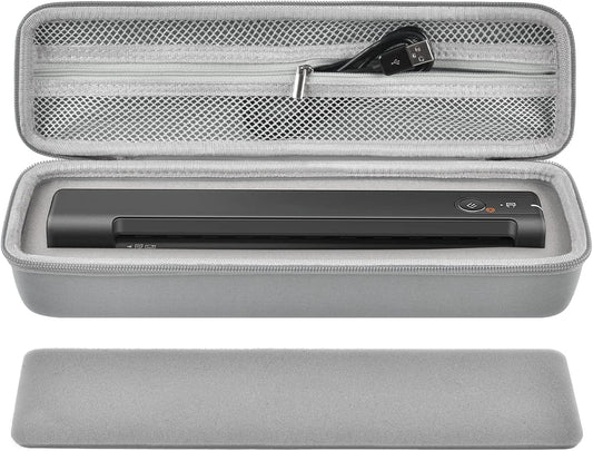 ALKOO Case Compatible with Epson Workforce ES-50/ ES-60W/ ES-55R/ ES-65WR/ DS-30/ DS-70/ DS-80W Portable Sheet-Fed Document Scanner, Storage for Epson Scanner for PC and Mac- Grey (Box Only)