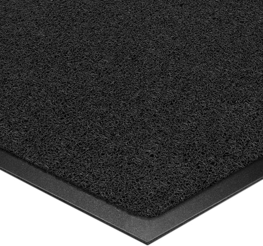 Kuyal Door Mat, 3'x4' Indoor Outdoor Entrance Mat to Trap Dirt and Moisture, Non Slip Waterproof Outdoor Mats, Commercial Floor Inside Outside Entrance, Heavy Duty Durable Welcome Mats, Black