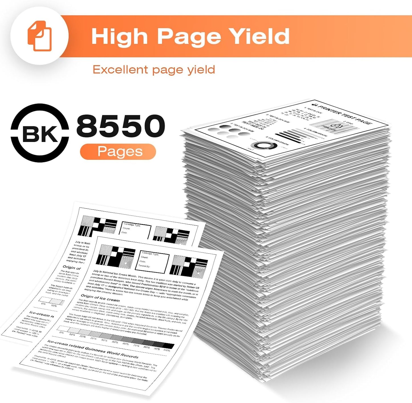 87A CF287A Toner Cartridge Compatible with HP CF287A 87A Toner Cartridge Black for Laserjet Enterprise M506 M506dn M506n M506x M501n M501dn M527f M527dn M527z Printer(2 Pack)