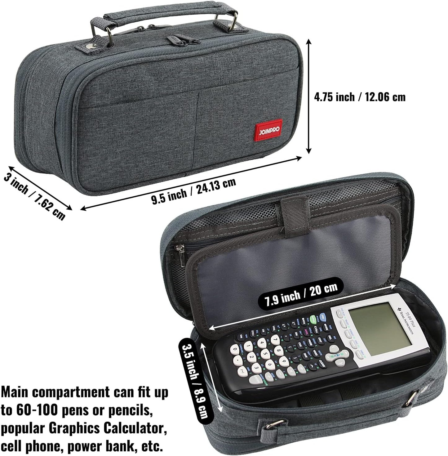 Pencil Case, Large Capacity Pencil Case Organizer; Double Zipper Storage Bag; Big Pencil Pouch for College School Office Teen Girl Boy Men Women Adult