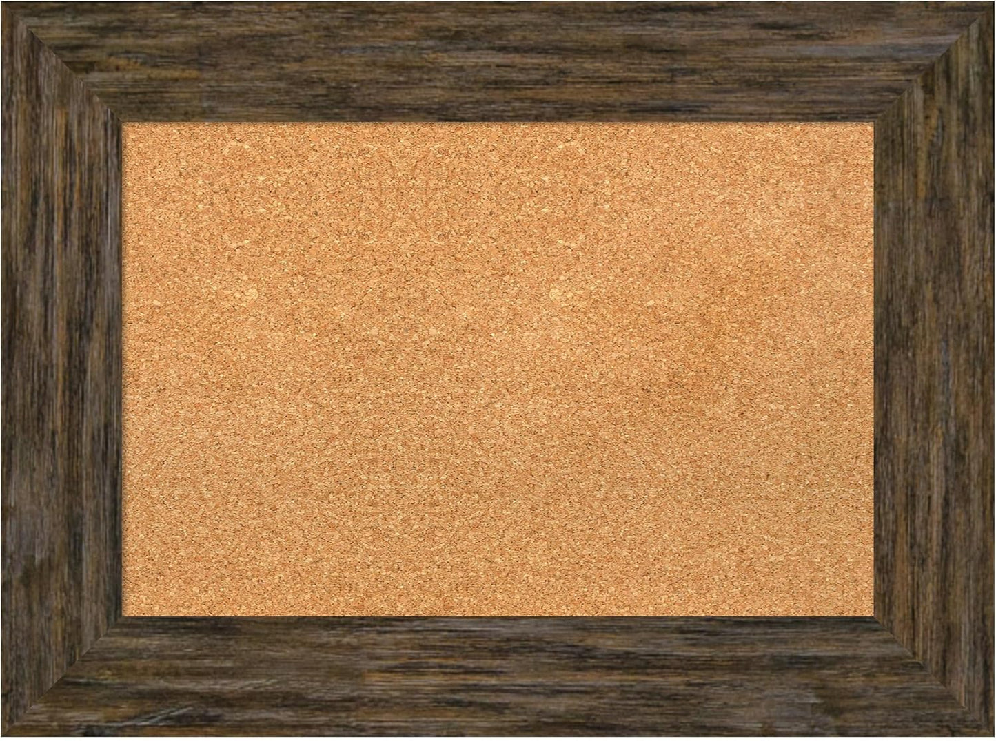 Amanti Art Natural Cork Board for Wall, 23x31 Vision Board with Brown Wood Frame, Medium Corkboard Office Decor for Home Organization, Country Rustic Corkboard Pinboard to Display Items for Home