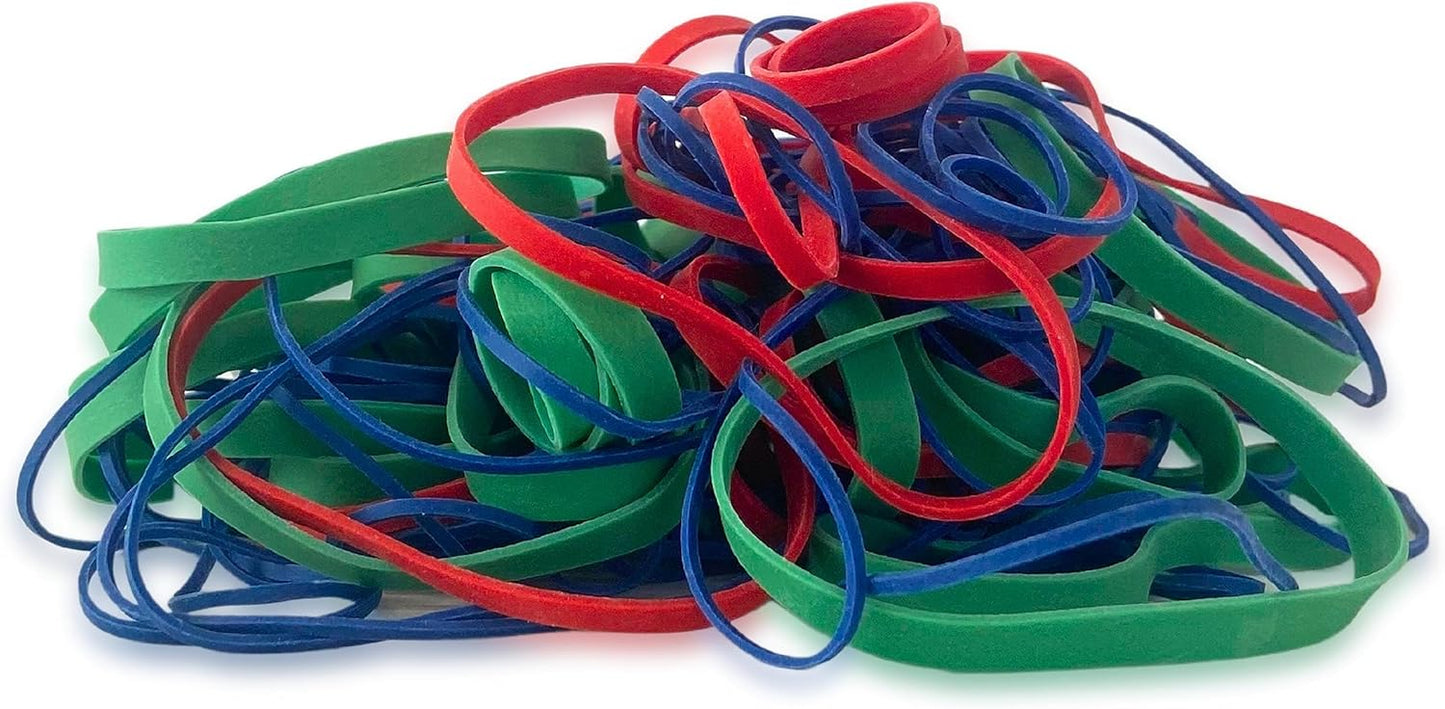Upgrade Office Supply UPG23454PK3 Rubber Bands, Assorted Size and Color, 1 lb Bags, 3 Pack, USA