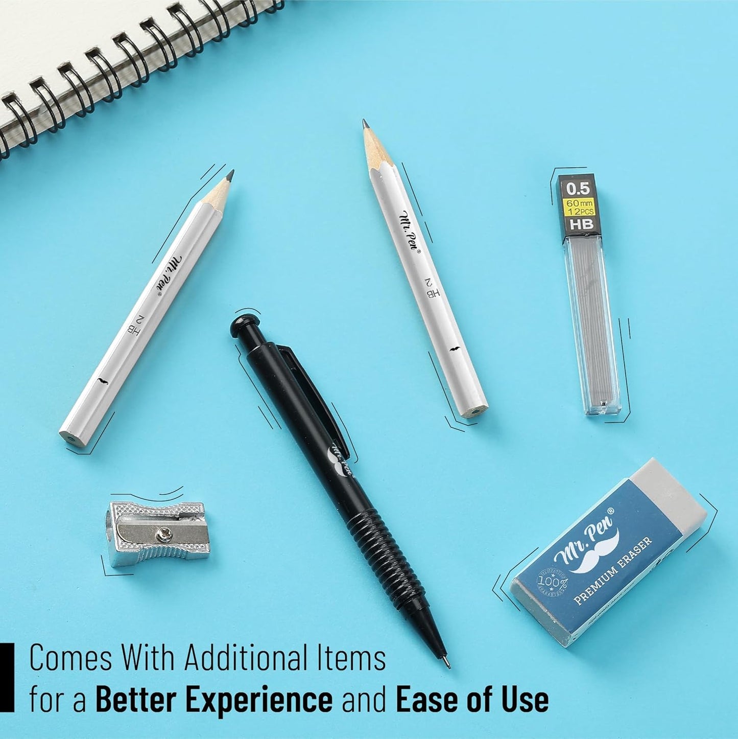 Mr. Pen- Geometry Set, 15 pcs, Green, 6 Inch Swing Arm Protractor, Divider, Set Squares, Ruler, Compasses and Protractor