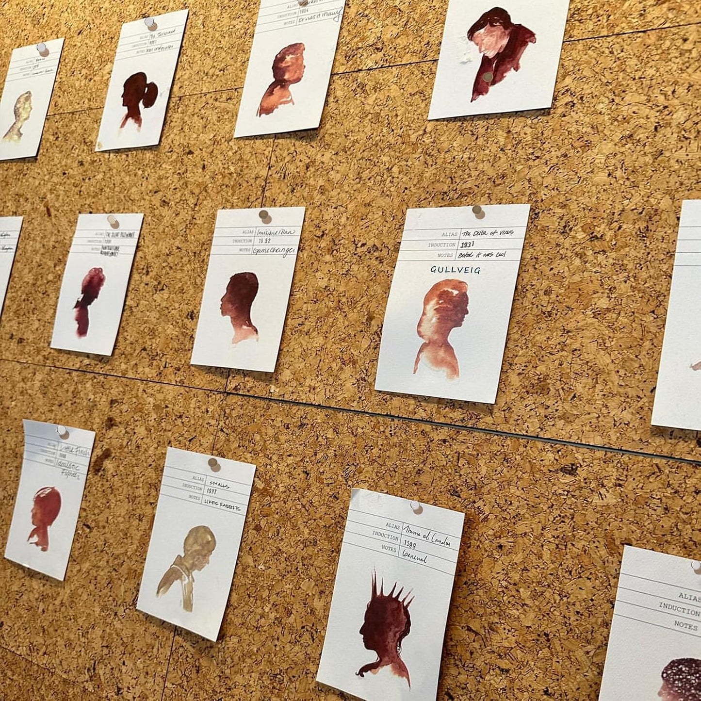 Gullveig Bronze Push Pins - 100 Piece Set in Elegant Metallic Finish - Durable Metal Thumb Tacks, Reusable Paper Box - Perfect for Home, Office, and DIY Projects - Ф11mm x 17mm