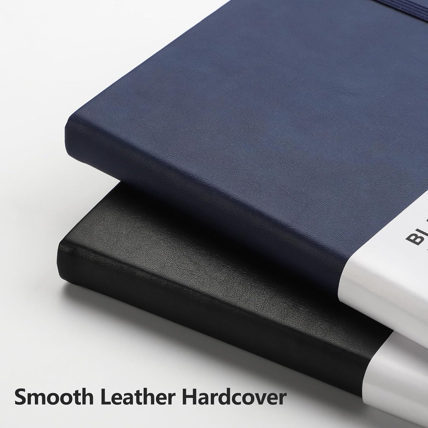 RETTACY Blank Journal Notebook, 192 Pages, A5 Medium Size (5.7'' x 8.3''), Leather Hardcover, 100 GSM Thick Paper, for Sketching, Drawing, Painting (Navy Blue)