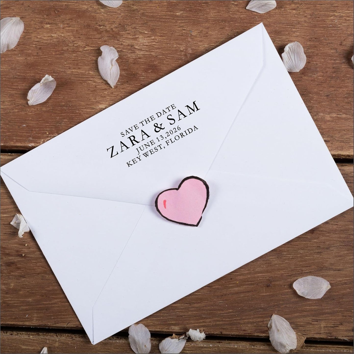 Self Inking Return Address Stamp - Custom 4 Line Personalized Address Stamp for Envelopes, Wedding Invitations, Business, Mailing Labels, Black Ink (All Serif)