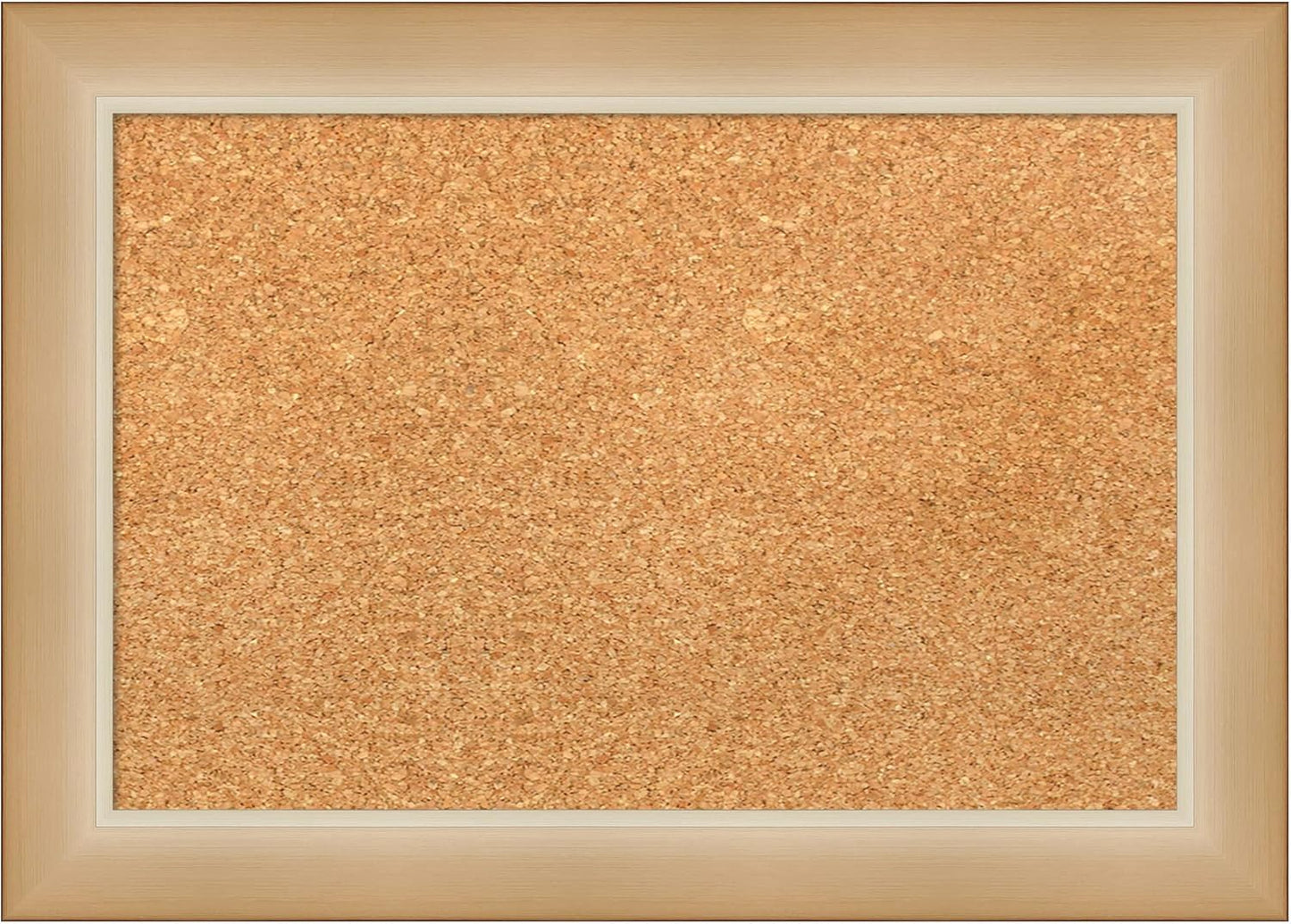 Amanti Art Natural Cork Board for Wall, 15x21 Vision Board with Gold Frame, Small Corkboard Office Decor for Home Organization, Modern Corkboard Pinboard to Display Items for Home Organization in