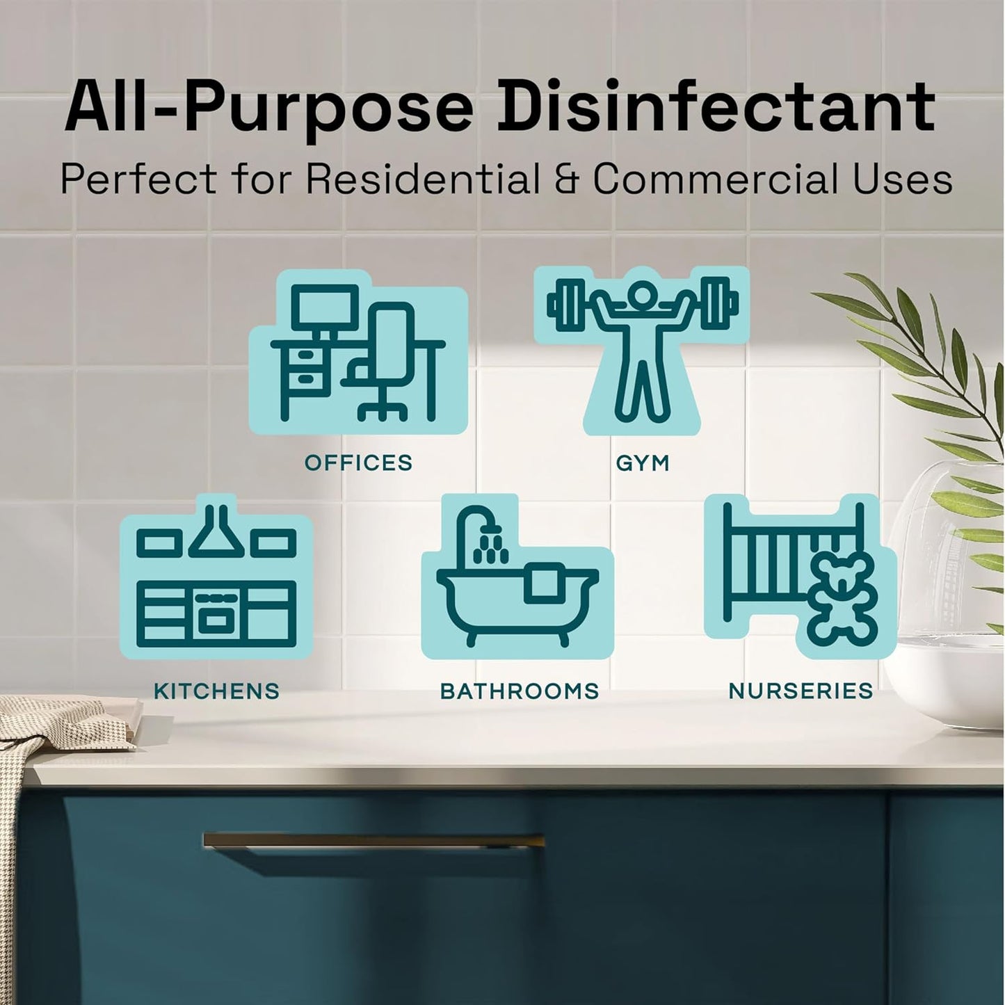 Clean Republic Multi-Purpose Disinfectant, Cleaning Spray, 32 Fluid Ounce Bottle, 4-Pack