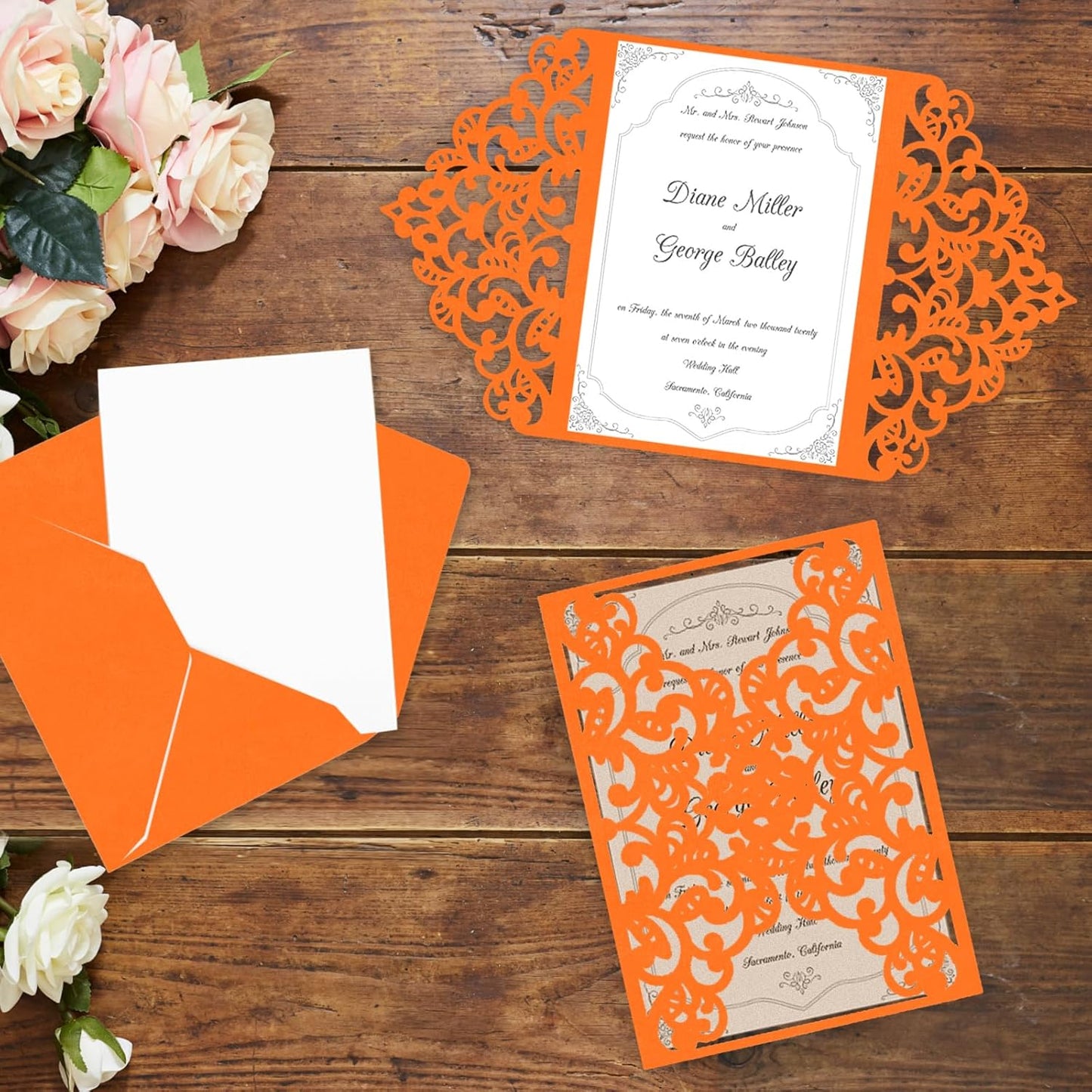 Orange Construction Paper 100 Sheets 80lb Cardstock Paper 8.5 x 11, Goefun Orange Cardstock for Halloween, Christmas, Crafts, DIY Cards