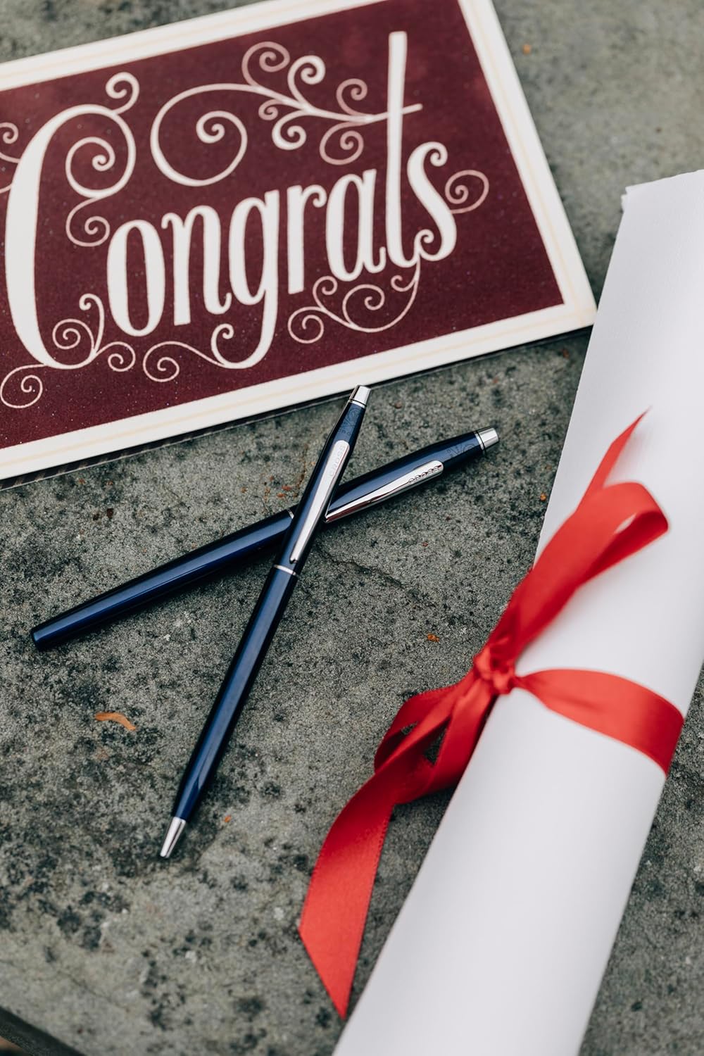 Cross Classic Century Refillable Pen & Pencil Gift Set Presented in a Luxury Gift Box - Medium Point, Black Ink, Black & Chrome