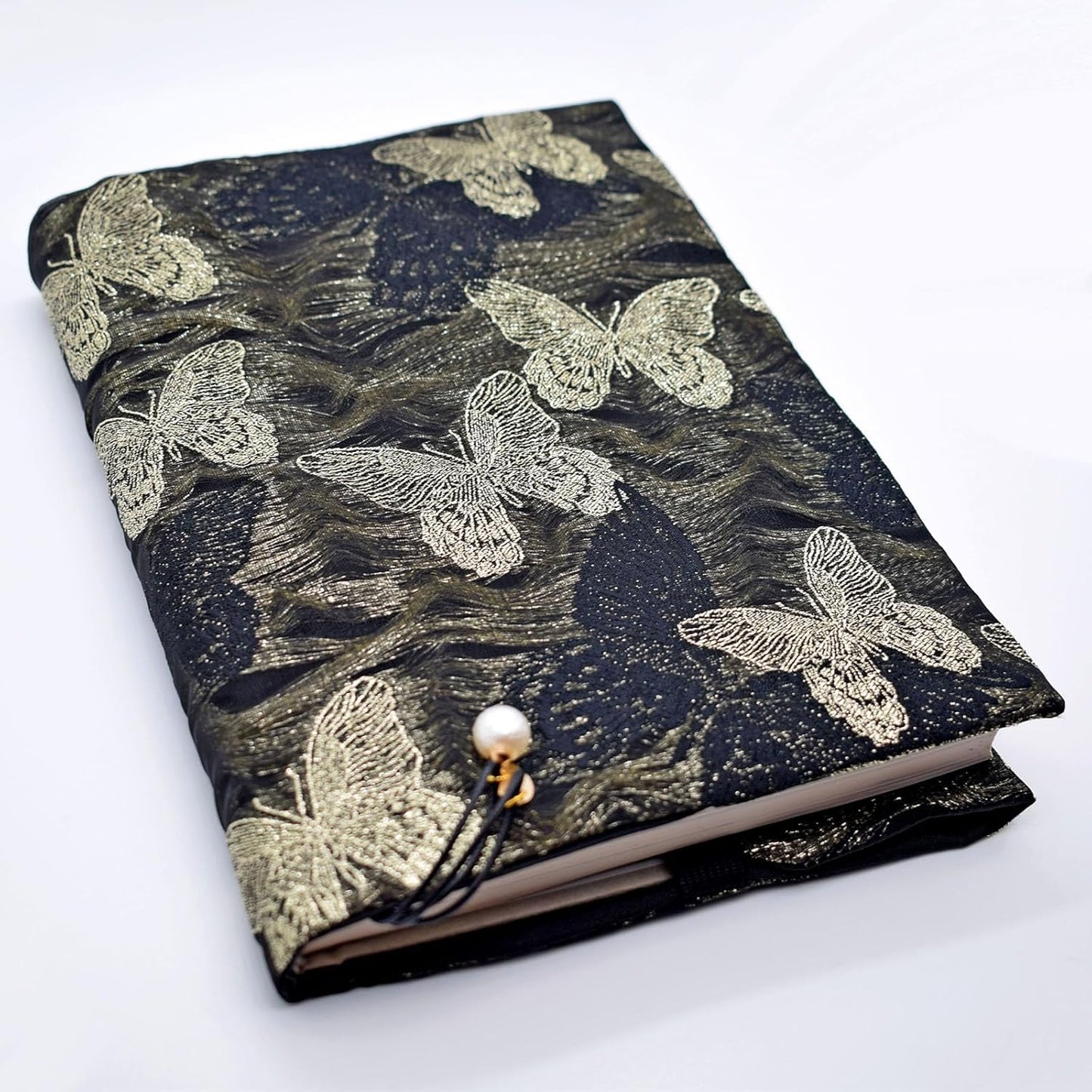 BLBMH Book Covers for Paperbacks Book Cover for Privacy Fit for 5.5x8.5 inch Adjustable Book Sleeve Cover for Diary Books Fabric Softcover Protector for Notebook - Butterfly B 8.5in