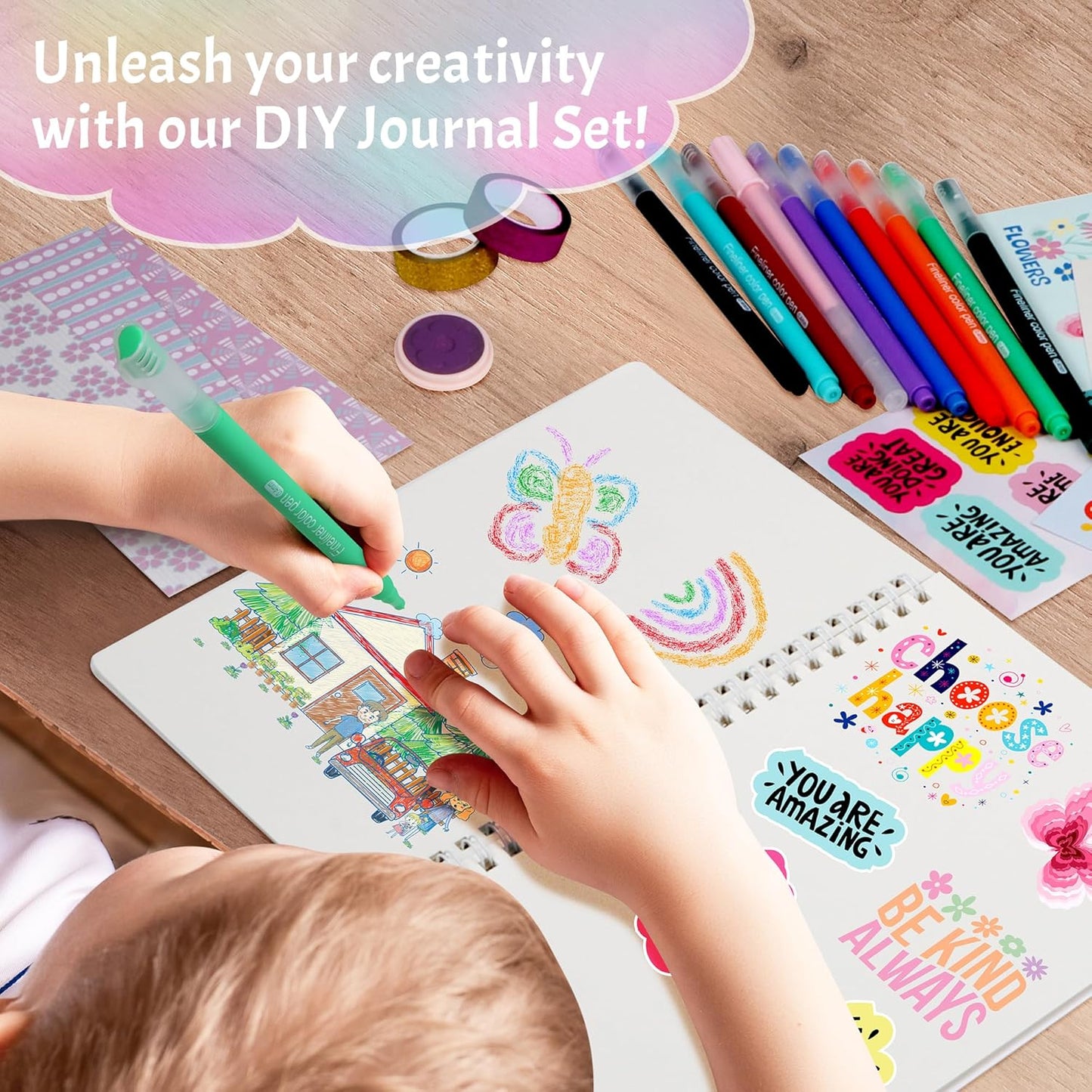 DIY Journal Kit for Girls,Toys for Ages 8-14 and Birthday Gifts for Girls