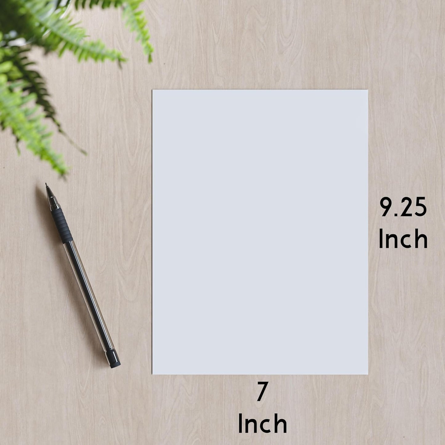 Blank 7 x 9.25 Inch Paper, 120 GSM, 400 Sheets, DIY Template Printing in Happy Planners, Classic Size Unpunched, Loose Leaf, White, Discbound 9 Disc Planner Refill