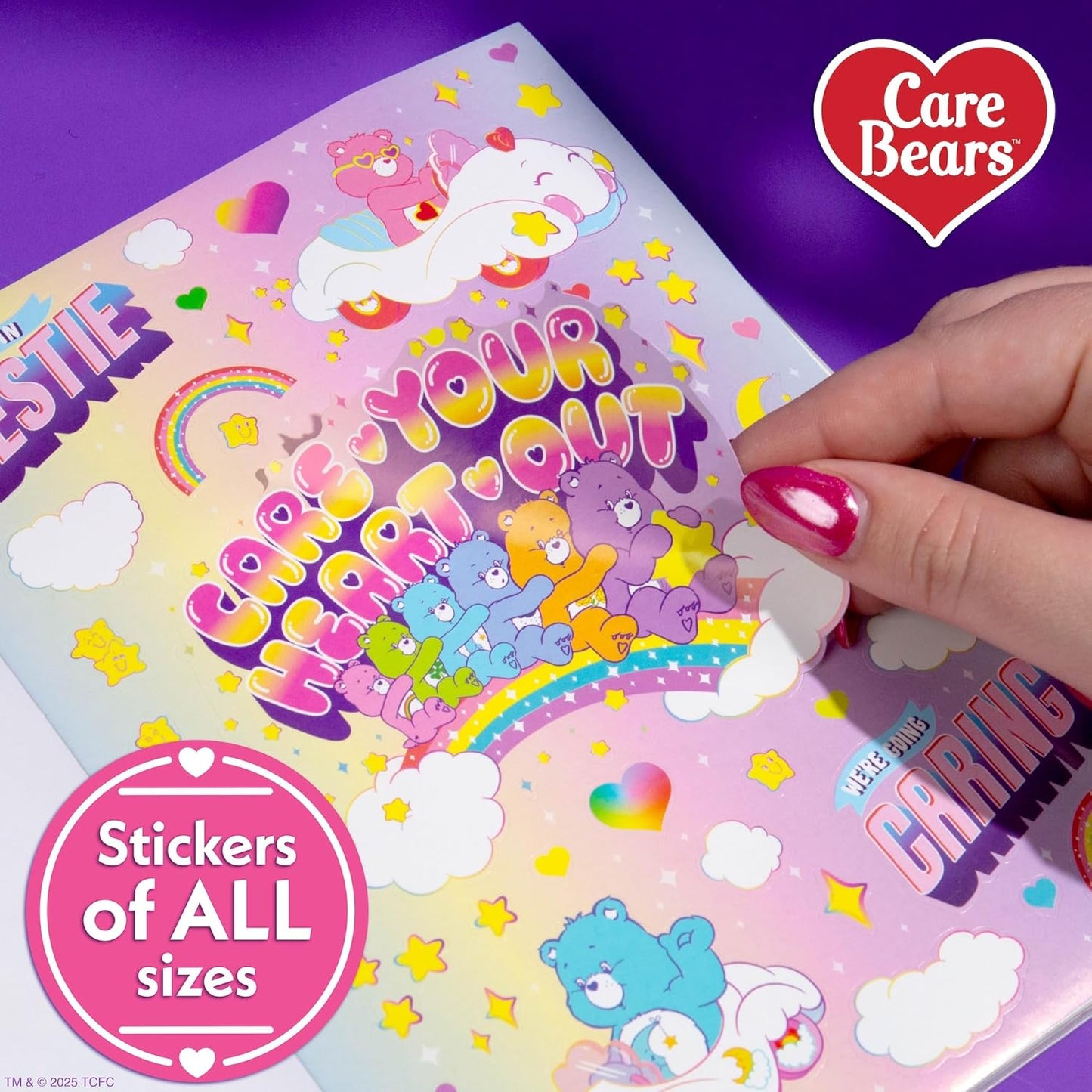 Care Bears Sticker Book, 1500 Cute Stickers for Scrapbooks, Planners, Features Letter Stickers, Planner Stickers, Laptop Stickers, Water Bottle Stickers for Kids Teens, School Supplies For Kids