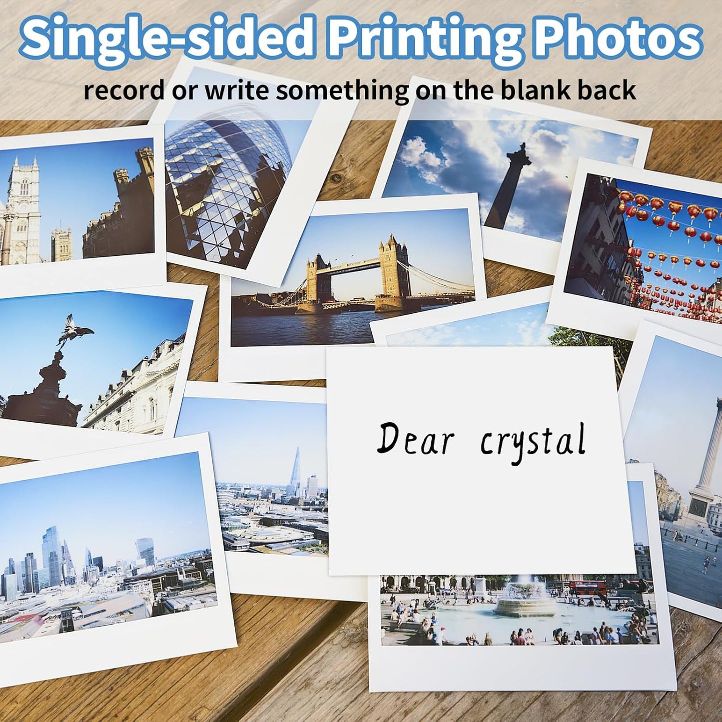 Photo Paper 5 x 7inches, 100 Sheets Glossy Photo Printer Paper, Instant Dry Picture Paper for DIY Chip Bag, Flyers, Cards, Calendars and Brochures(180gsm/48lb)