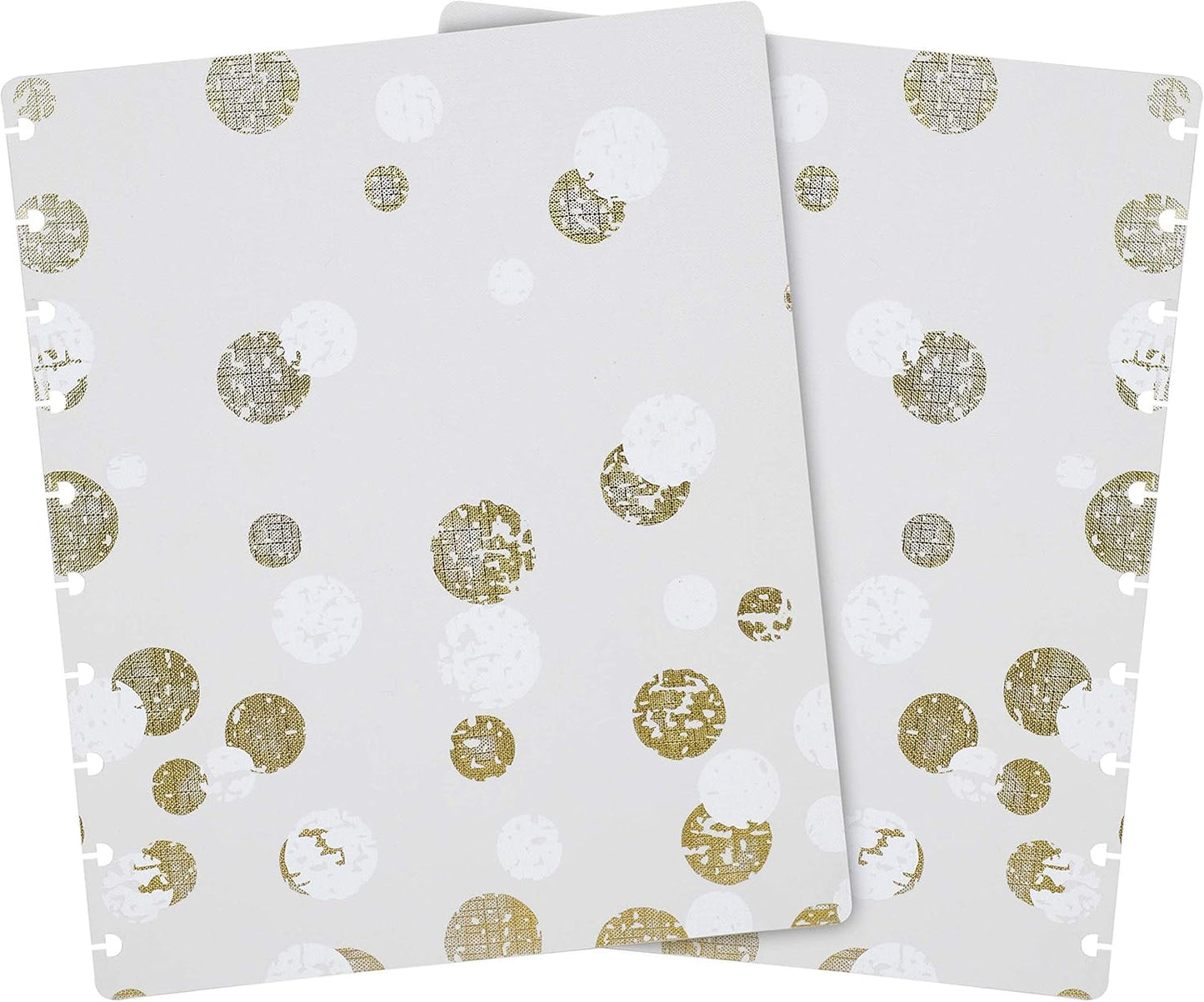 Talia Discbound Notebooks, Planner, Customizable, (xBounce Gold, Midsize (7.5in x 9.75in))