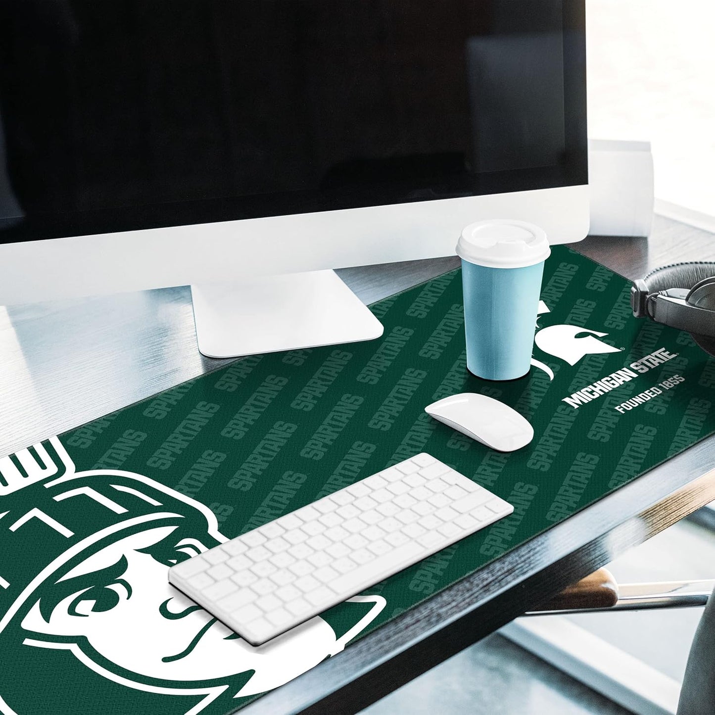 YouTheFan NCAA Michigan State Spartans Logo Series Desk Pad