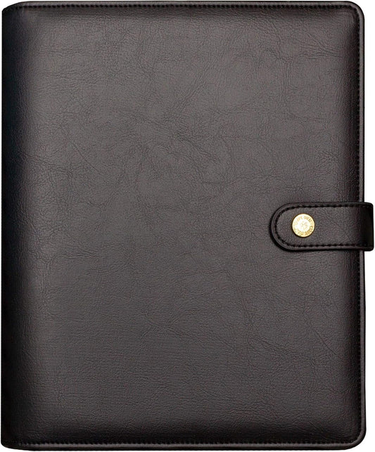 Pukka Pad, Carpe Diem Personal Planner - Soft Cover Binder with Weekly, Monthly Undated Inserts in Tabbed Sections, Interior Pockets and Sticker Sheets - 8 X 7.5 X 1.4 Inches, Black