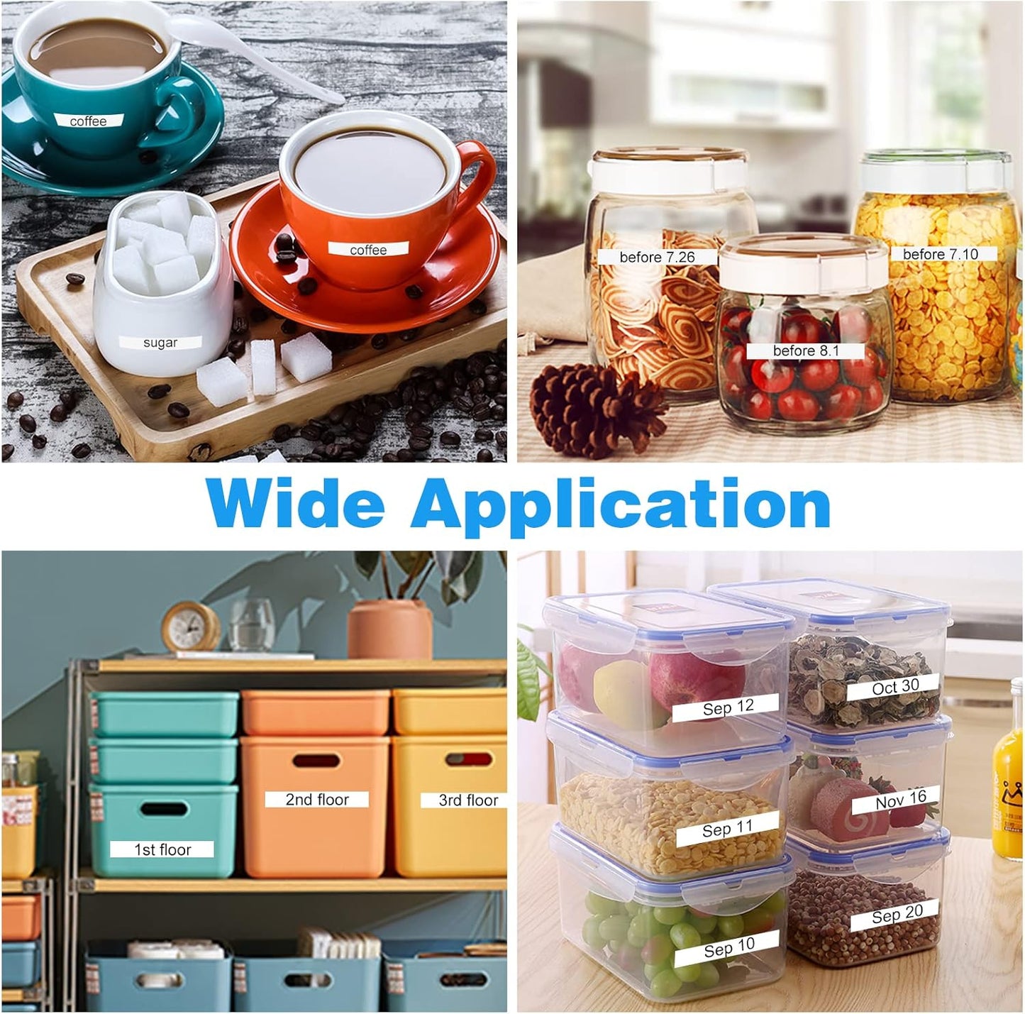 Pristar Replace for Casio XR-9WE XR9WE XR-9WE2S 9mm Labeling Tape 3/8" Black On White Label Tape Compatible with Casio EZ Label Printers KL-60 KL-100 KL-120 KL-430 KL-750 KL-780 KL-7200, 6-Pack