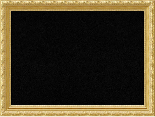 Amanti Art Black Cork Board for Wall, 24x32 Vision Board with Gold Wood Frame, Medium Corkboard Office Decor for Home Organization, Traditional Corkboard Pinboard to display items for home