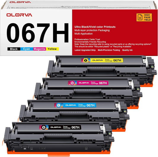 067H 067 Toner Cartridge Set - MF656Cdw MF654Cdw Toner Replacement for Canon 067 067H, for Canon MF656cdw Toner Cartridges, for Color ImageClass MF656Cdw LBP632Cdw MF654Cdw MF653Cdw LBP633Cdw (4 Pack)