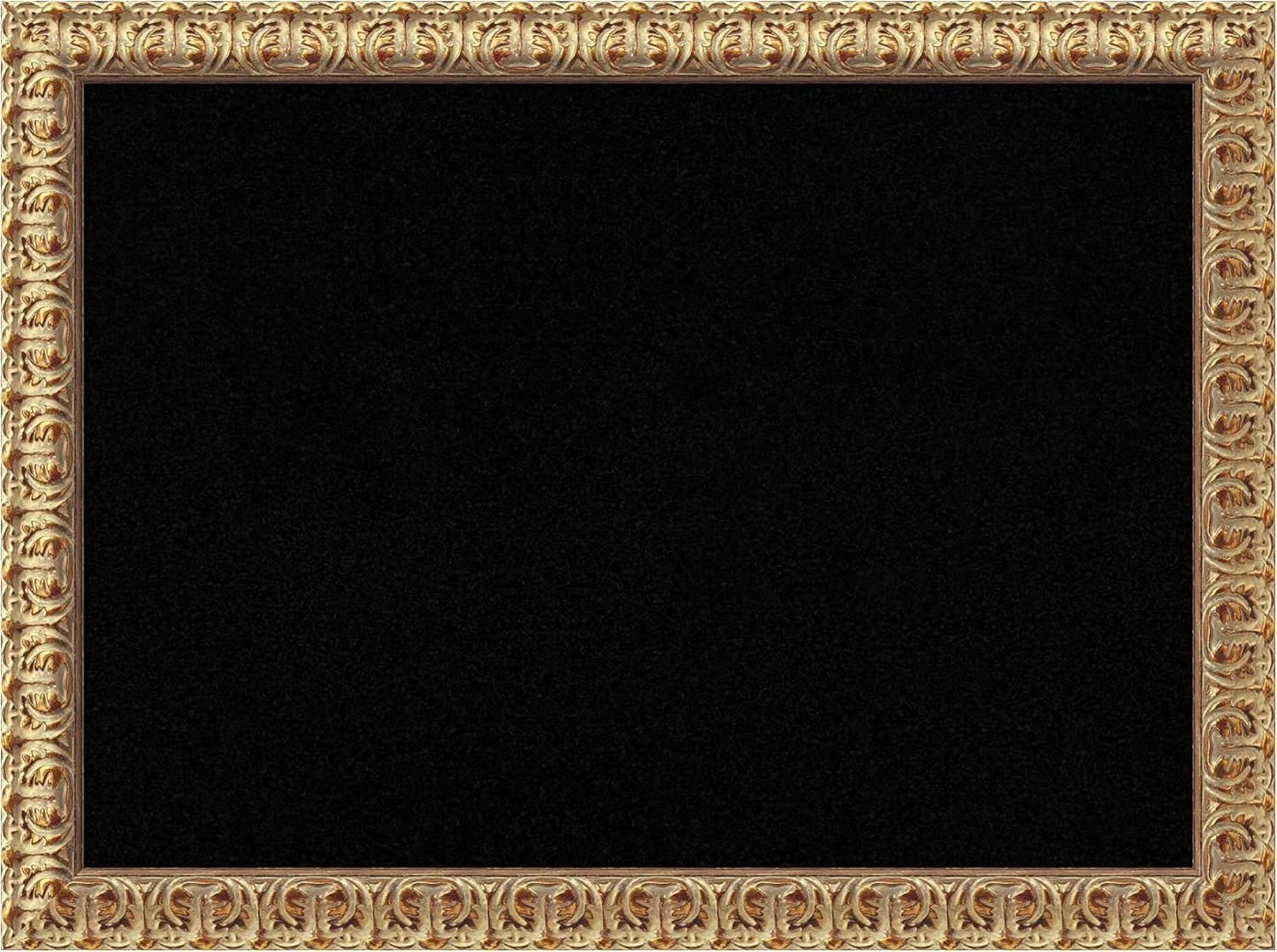 Amanti Art Black Cork Board for Wall, 23x31 Vision Board with Gold Wood Frame, Medium Corkboard Office Decor for Home Organization, Traditional Corkboard Pinboard to display items for home