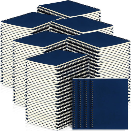Yahenda Spiral Notebook Bulk A5 Journal Lined 8.3'' x 5.5'' Writing Composition Paper Small Notepad Subject Notebook for Students Office Business Back to School Supplies(Deep Blue,180 Pcs)