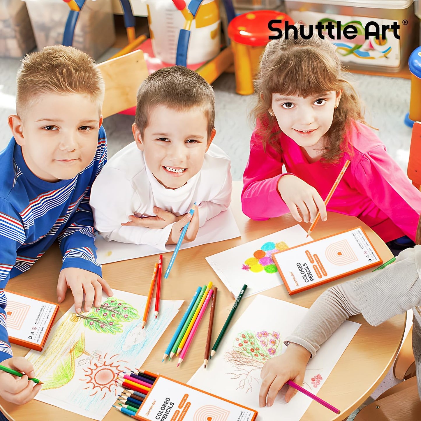 Shuttle Art 360 PCS Colored Pencils Bulk, 12 Assorted Colors, Pack of 30, Break-resistant, Pre-sharpened Colored Pencils for Kids, Bulk Pack School Supplies for Teachers & Students