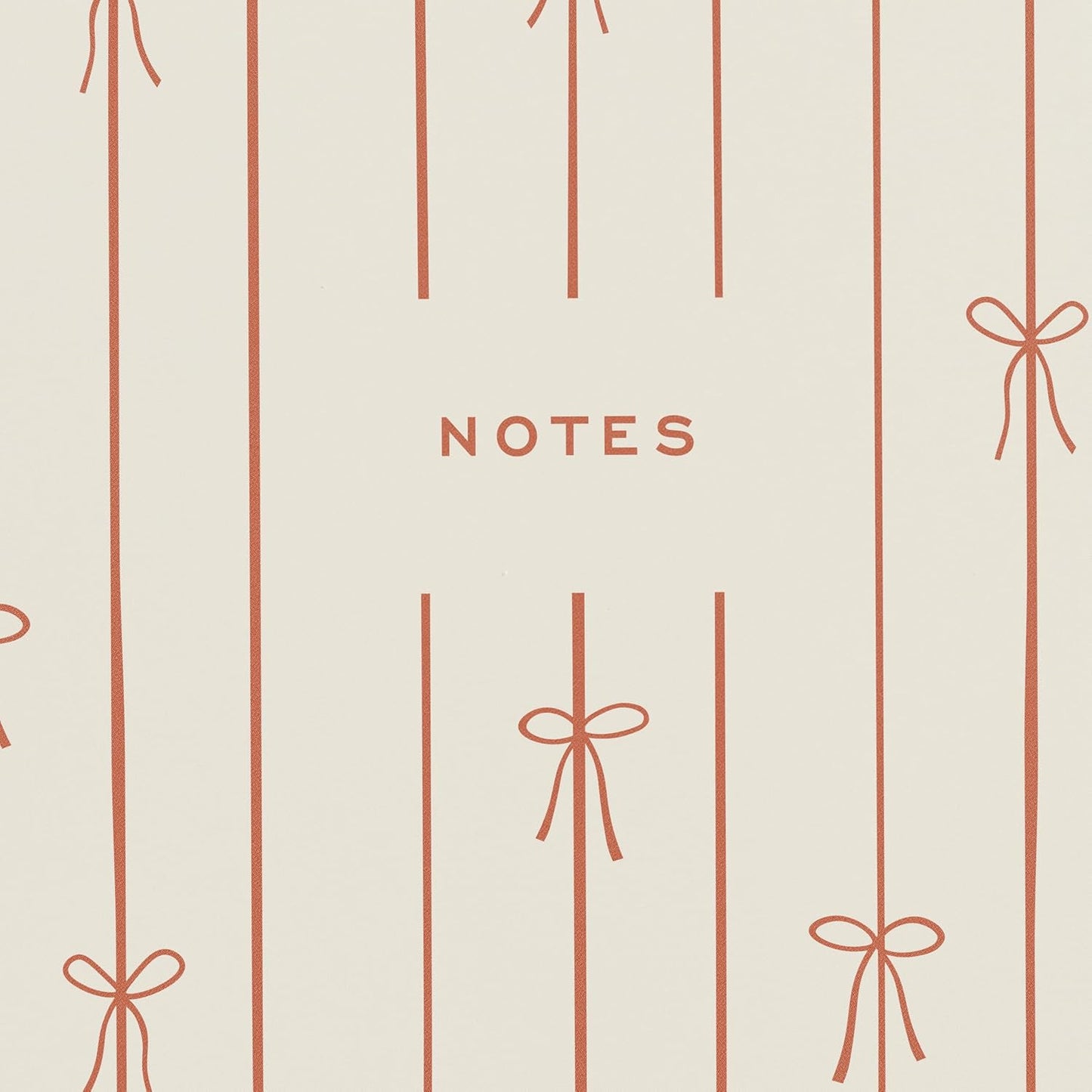 Minted Red Bow Notebook, Writing Journal for Notes & Journaling, Durable Acrylic Free Cover, Modern, Colorful & Simple Spiral Bound Journal Notebook with 80 Lined Pages, 5.5" x 8.5"